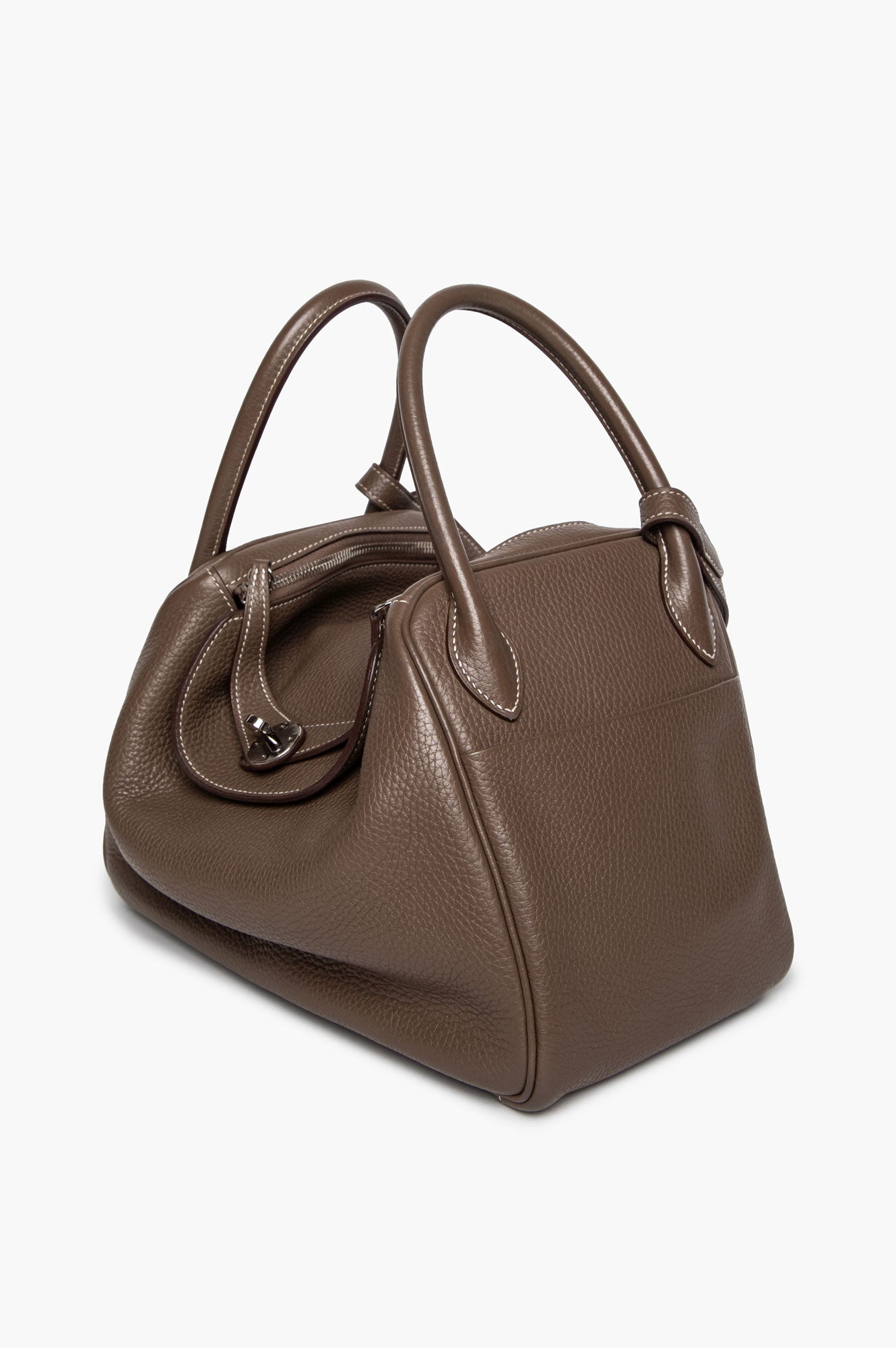 Hermès Etaupe Taurillon Clemence Lindy 30