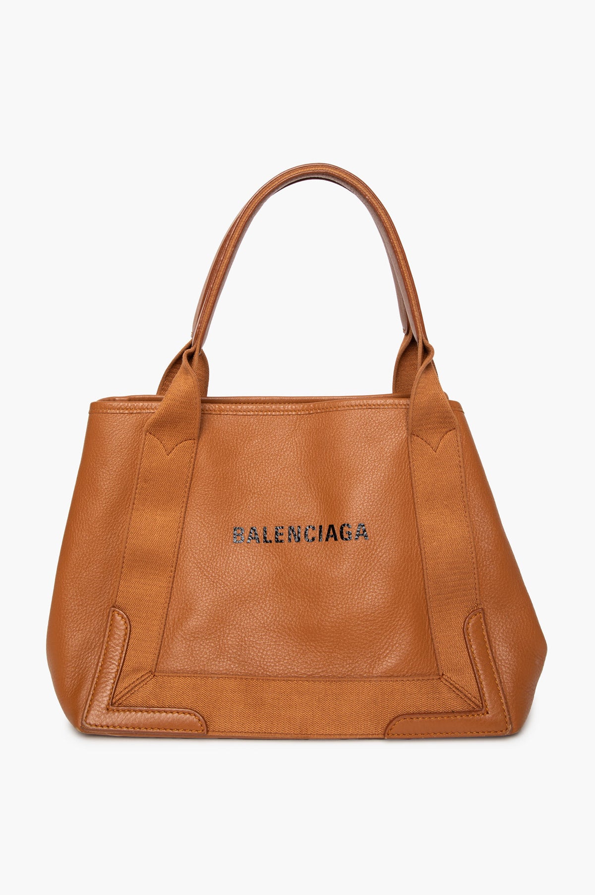 Balenciaga Caramel Brown Leather Cabas Tote Bag