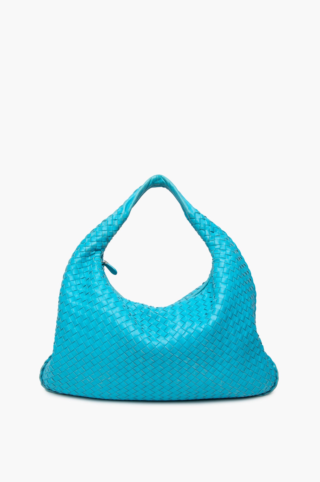 Bottega Veneta Medium Aqua Intrecciato Hobo