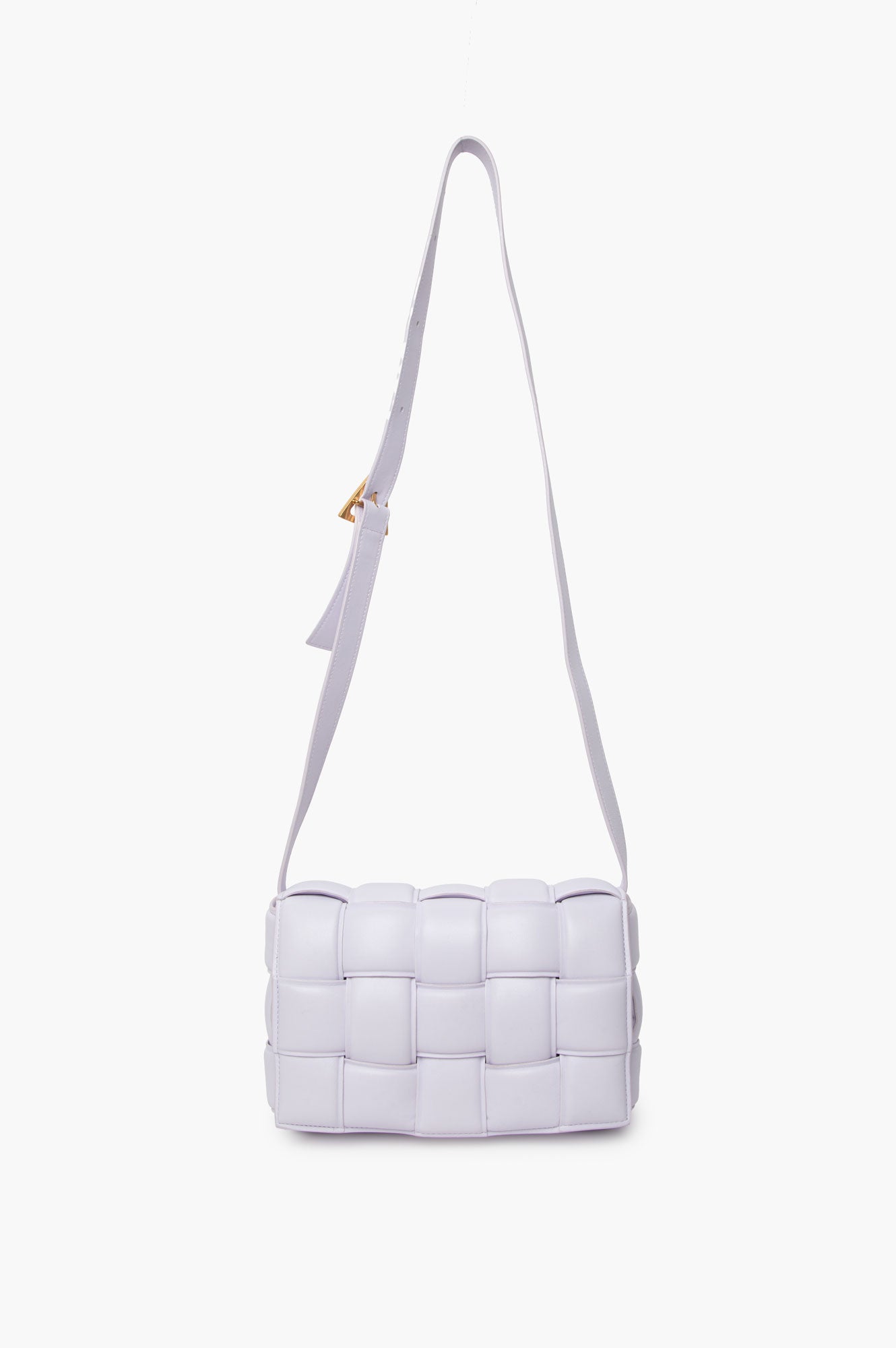 Bottega Veneta Lavender Padded Lambskin Cassette Crossbody Bag