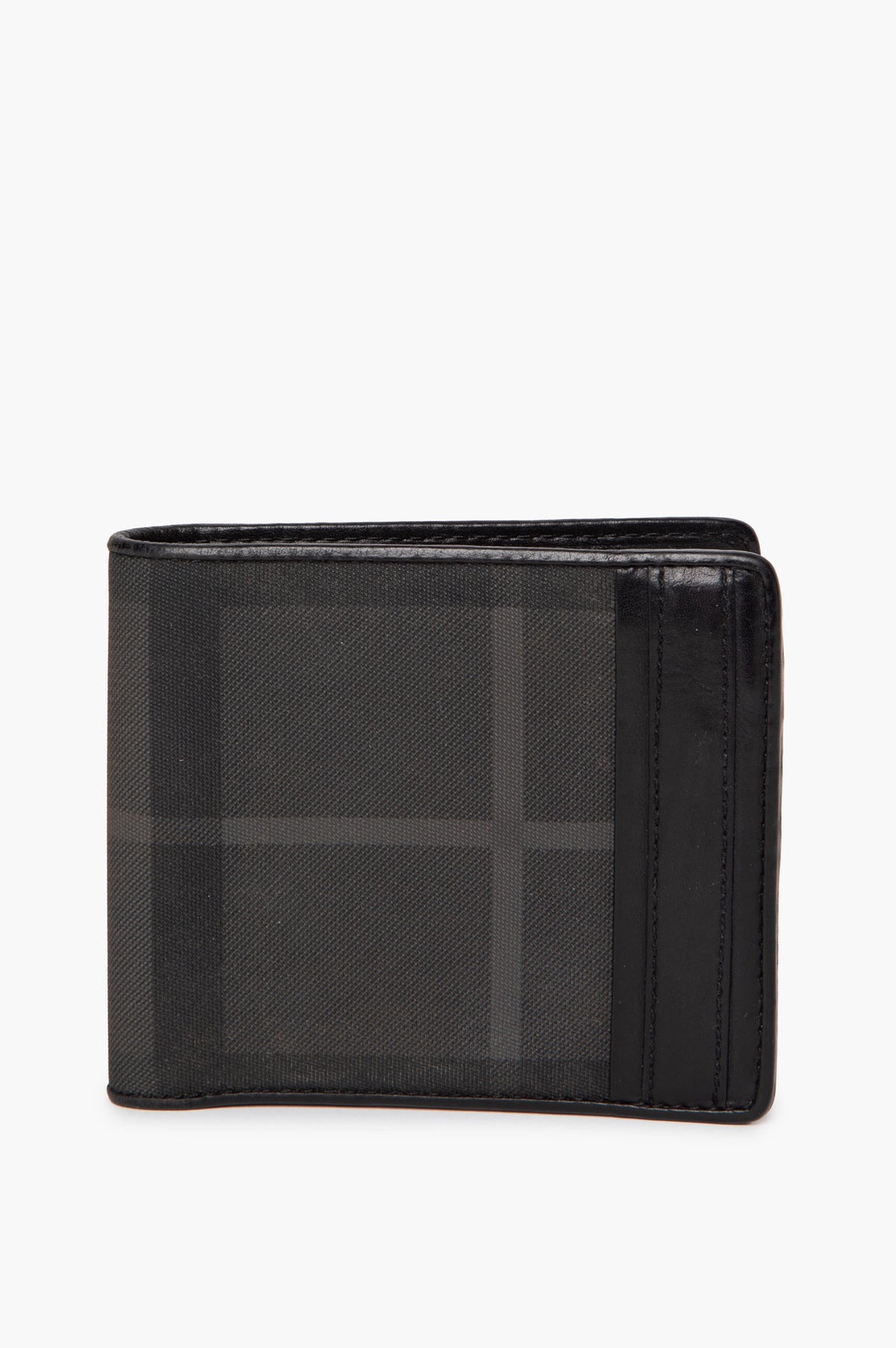 Burberry Black/Grey Beat Check Bifold Wallet