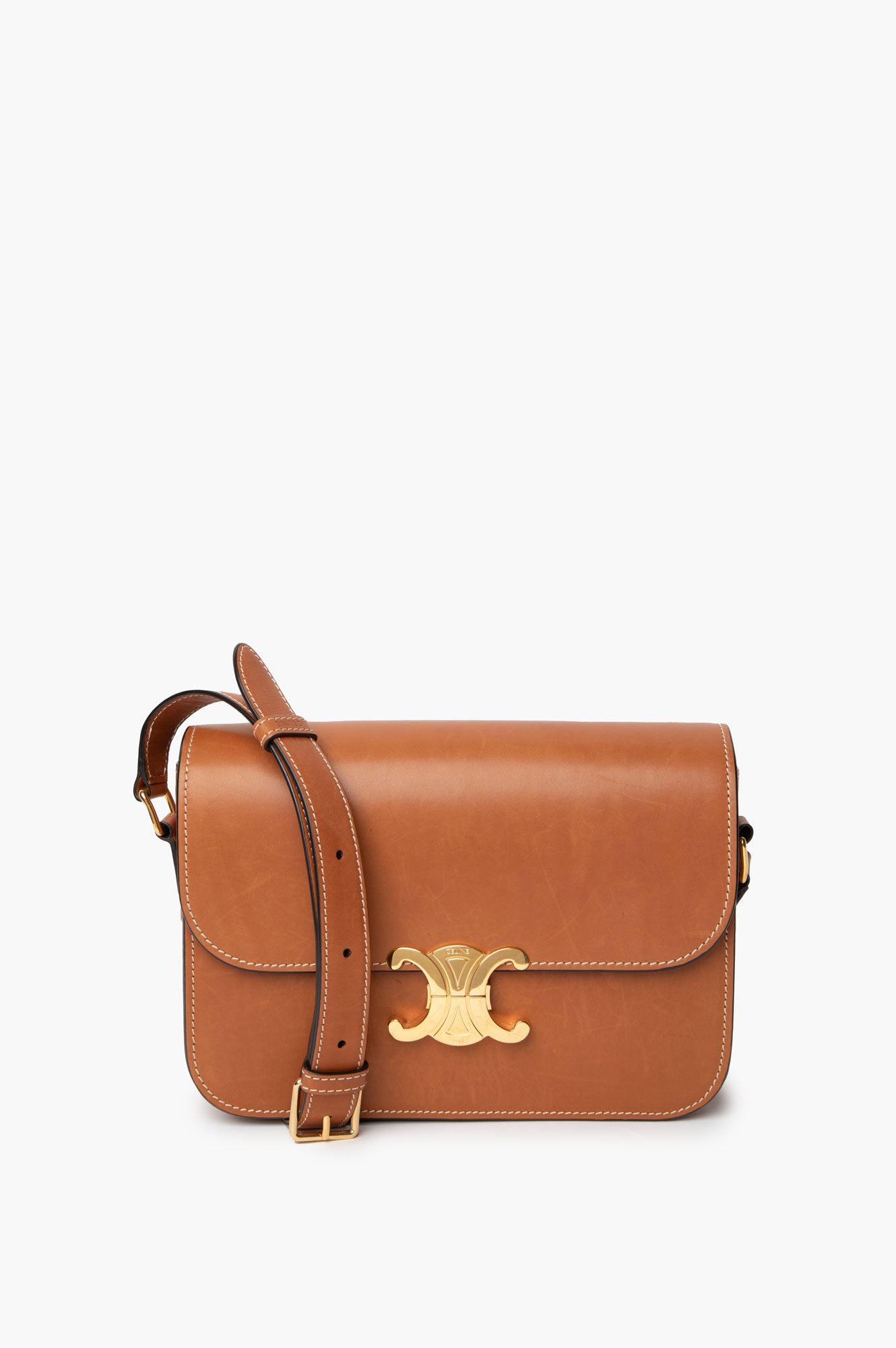 Celine Brown Classique Triomphe Calfskin Bag