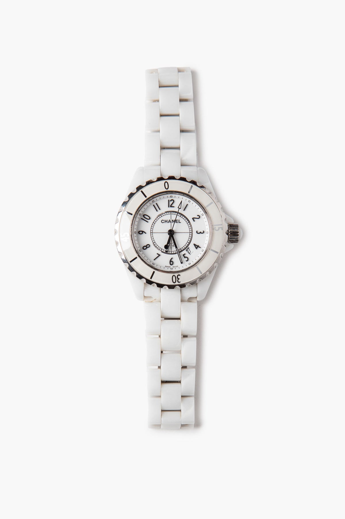 Chanel 2007 White Ceramic J12 Watch