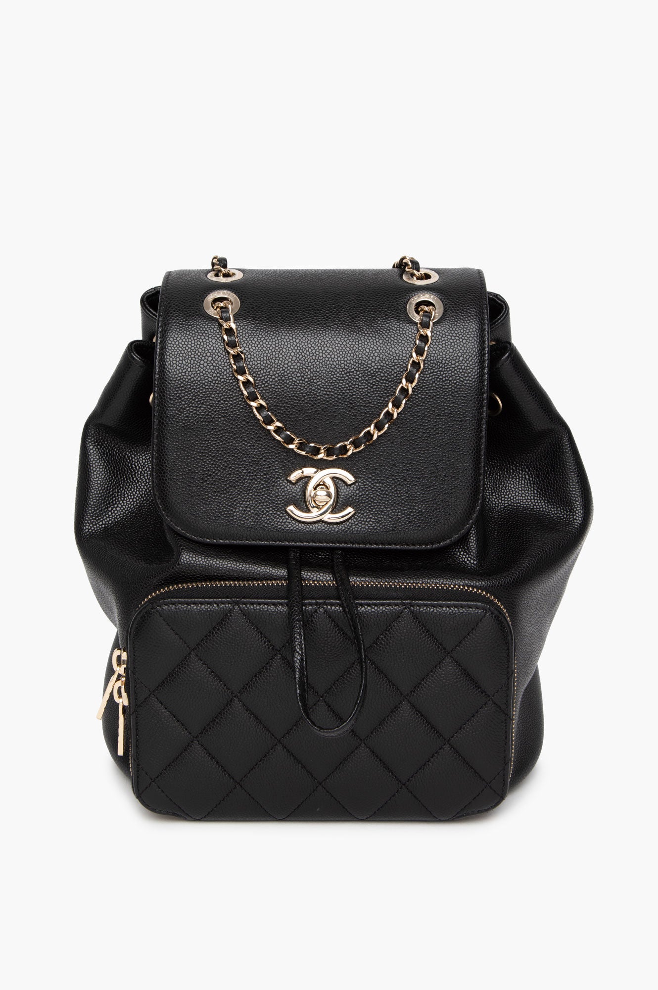 Chanel Black Caviar Business Affinity Backpack