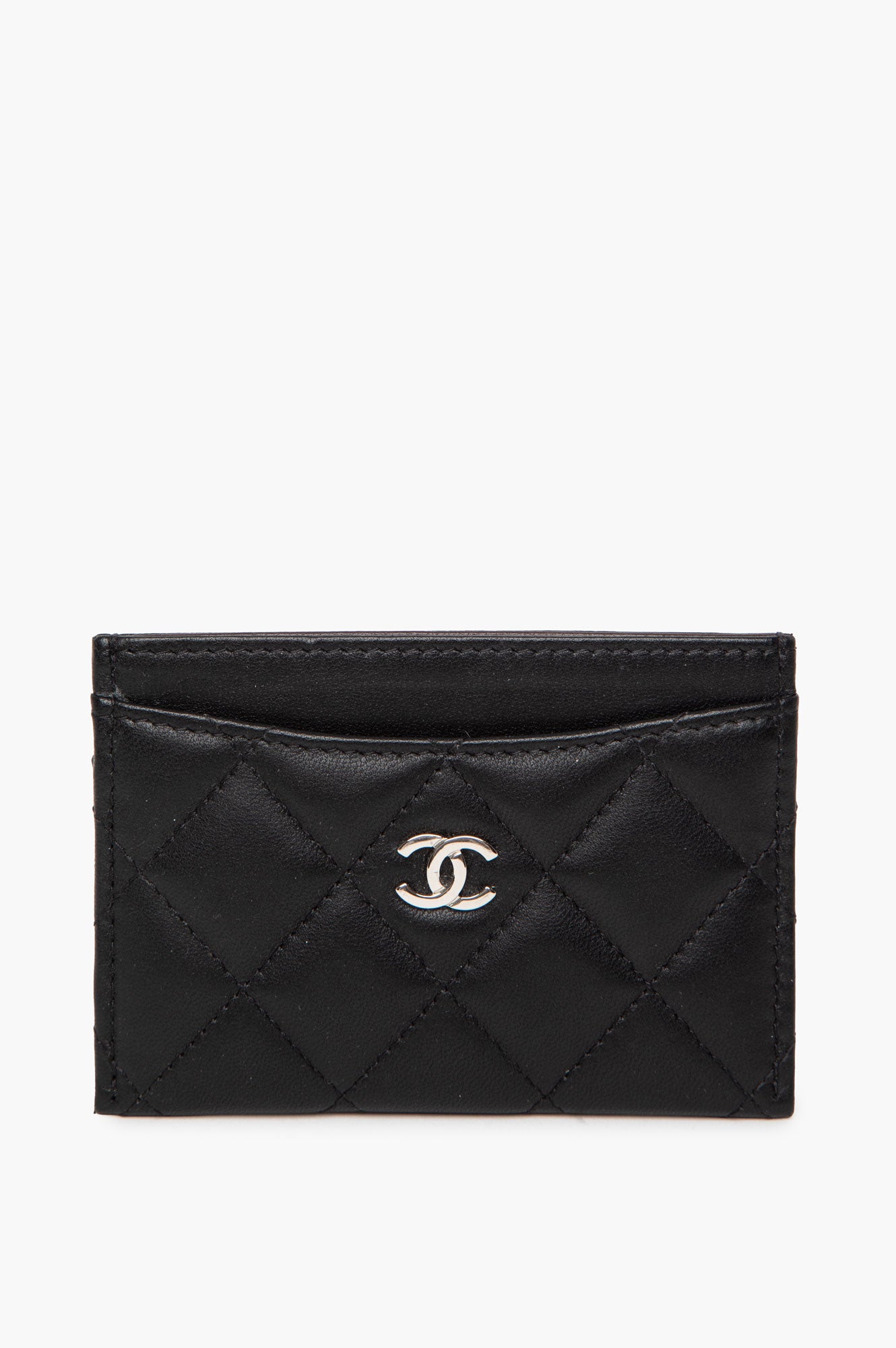 Chanel Black Lambskin Classic Cardholder