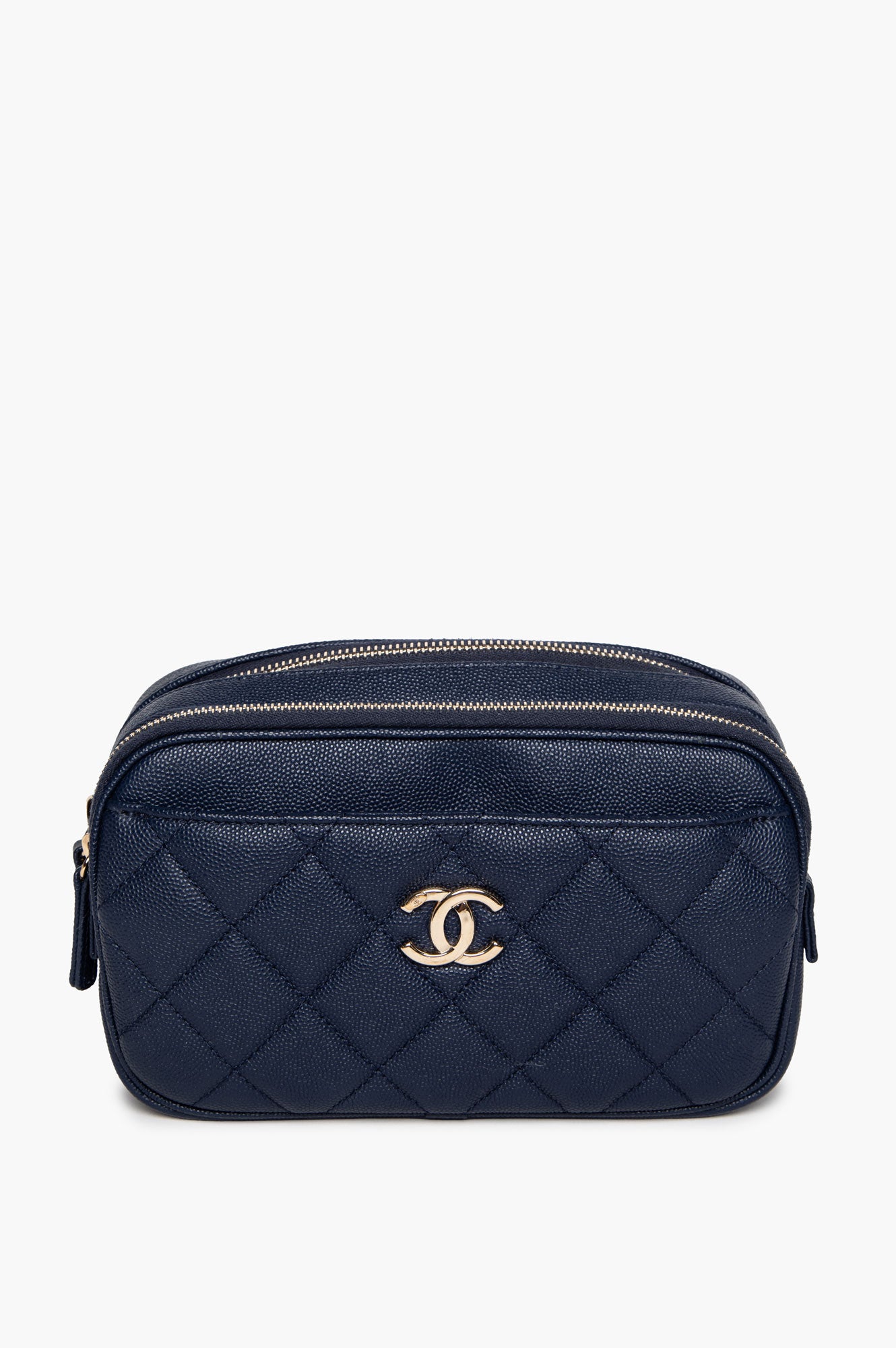 Chanel Navy Blue Affinity Caviar Waist Bag