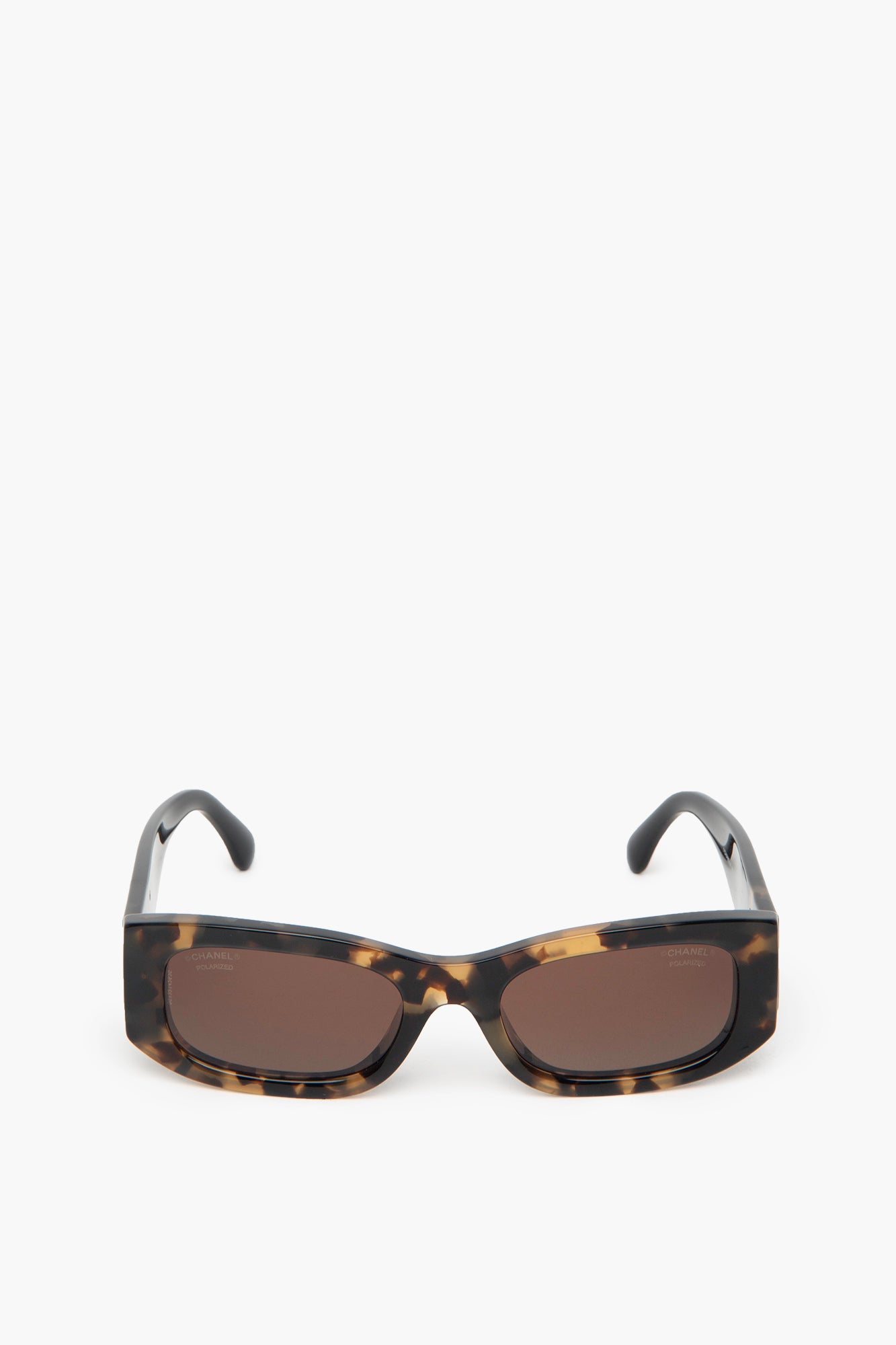 Chanel Tortoise Rectangle Sunglasses