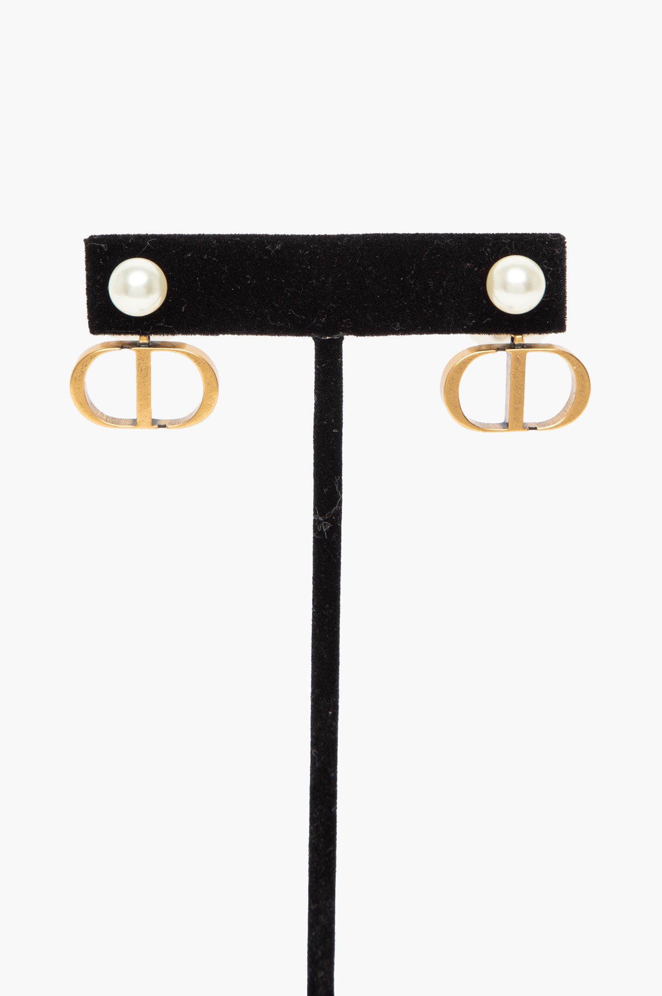 Christian Dior Antique Gold-Finish Tribales Earrings