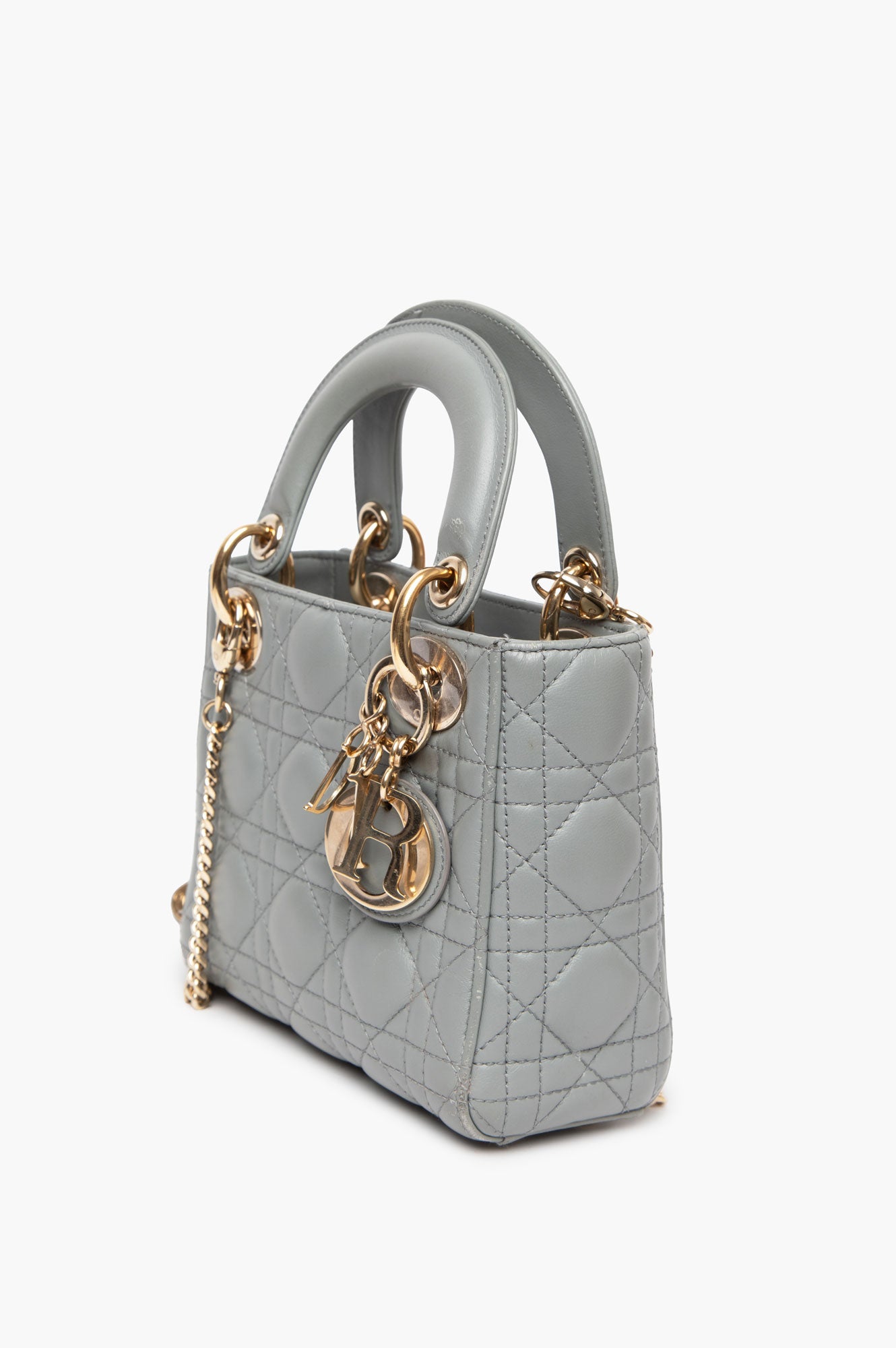 Christian_Dior_Grey_Mini_Lady_Dior_Bag_-_side