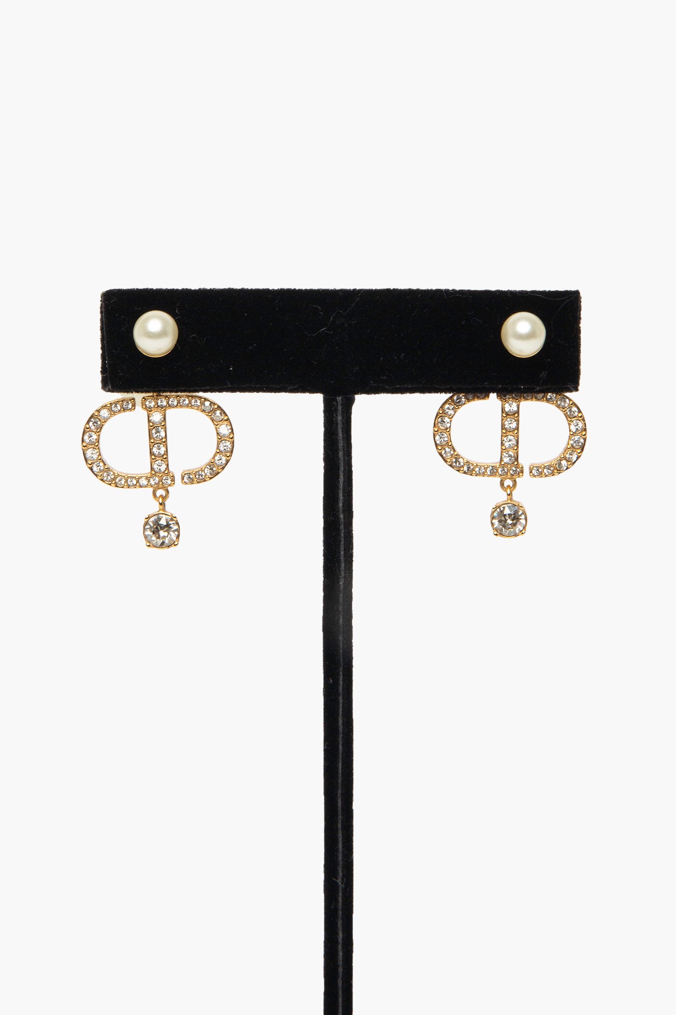 Christian Dior Tribales Pearl CD Earrings