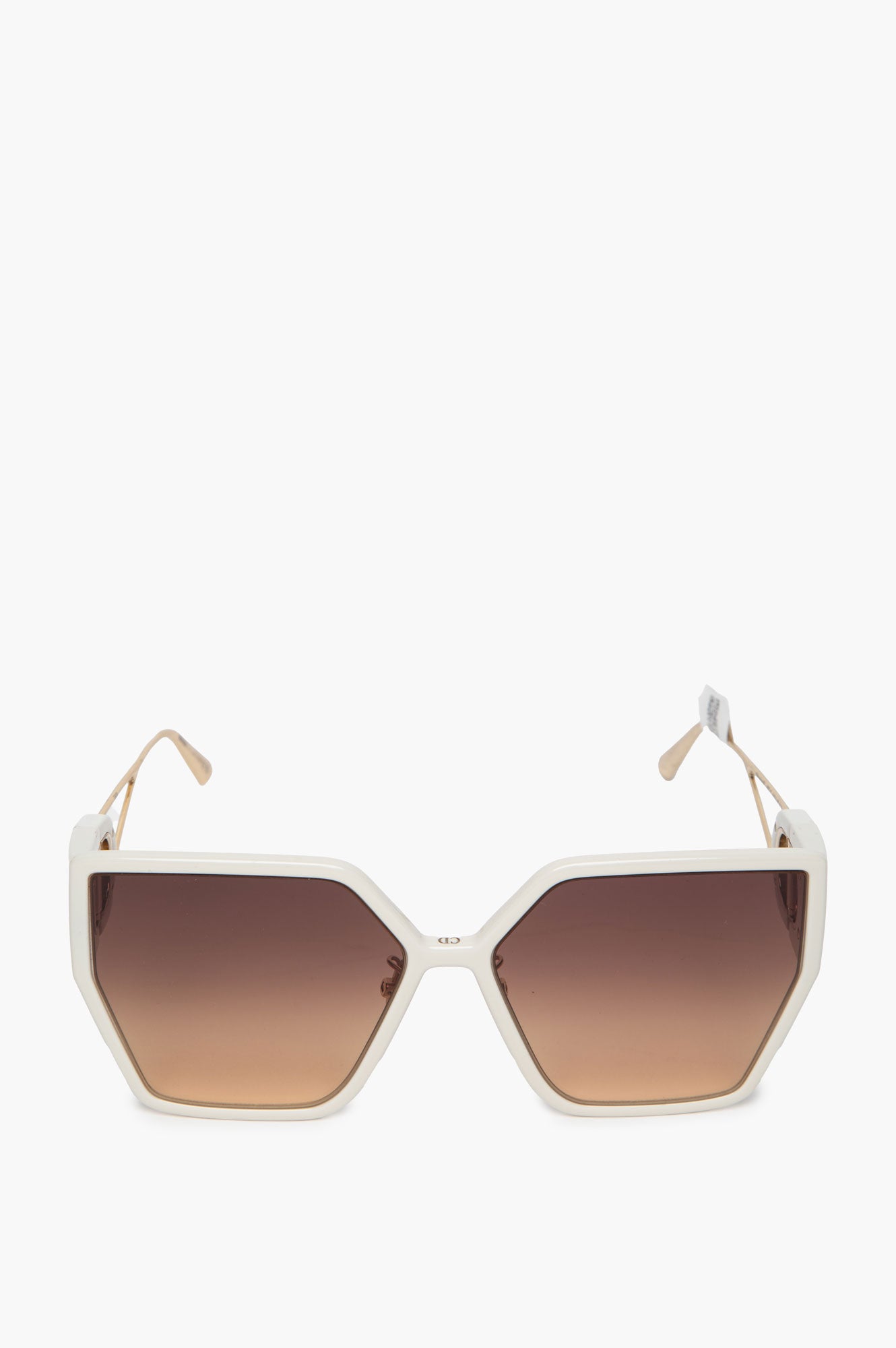 Christian Dior White Oversized 30Montaigne Sunglasses