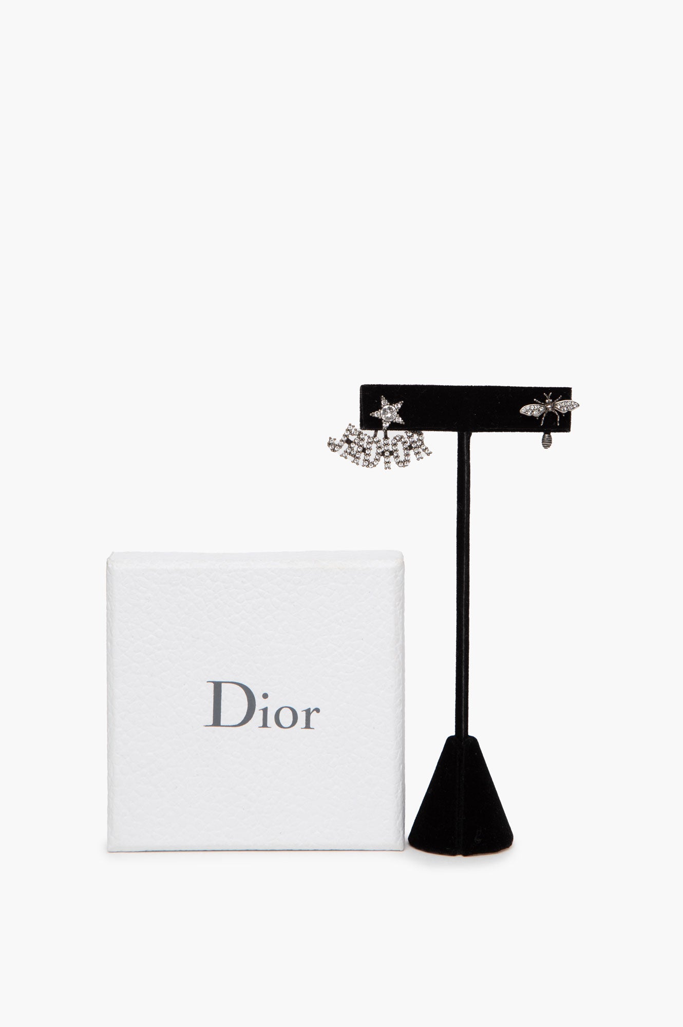 Dior Crystal J'Adior Bee Earrings with box
