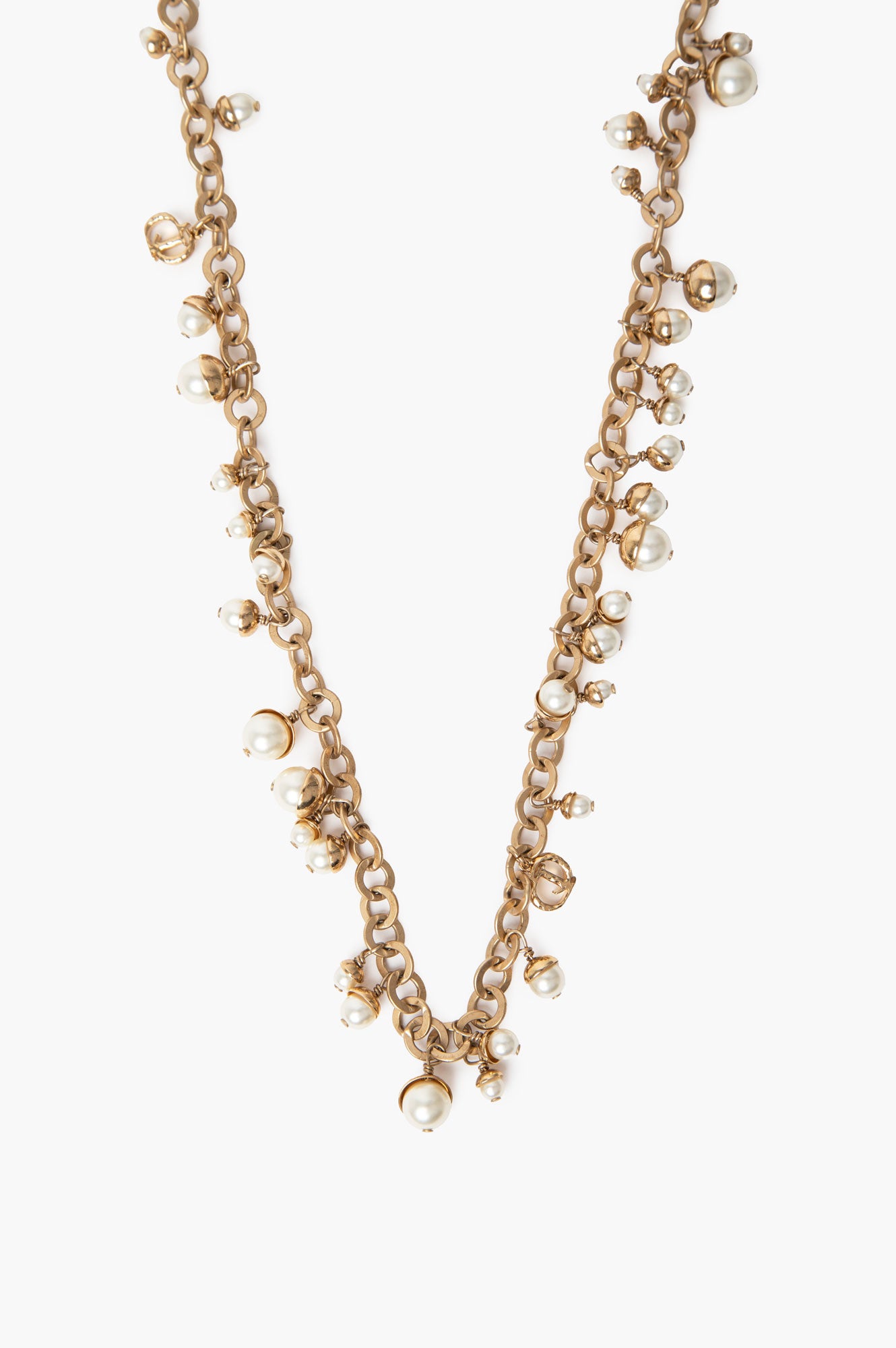 Dior Mise En Dior CD Faux Pearl Necklace