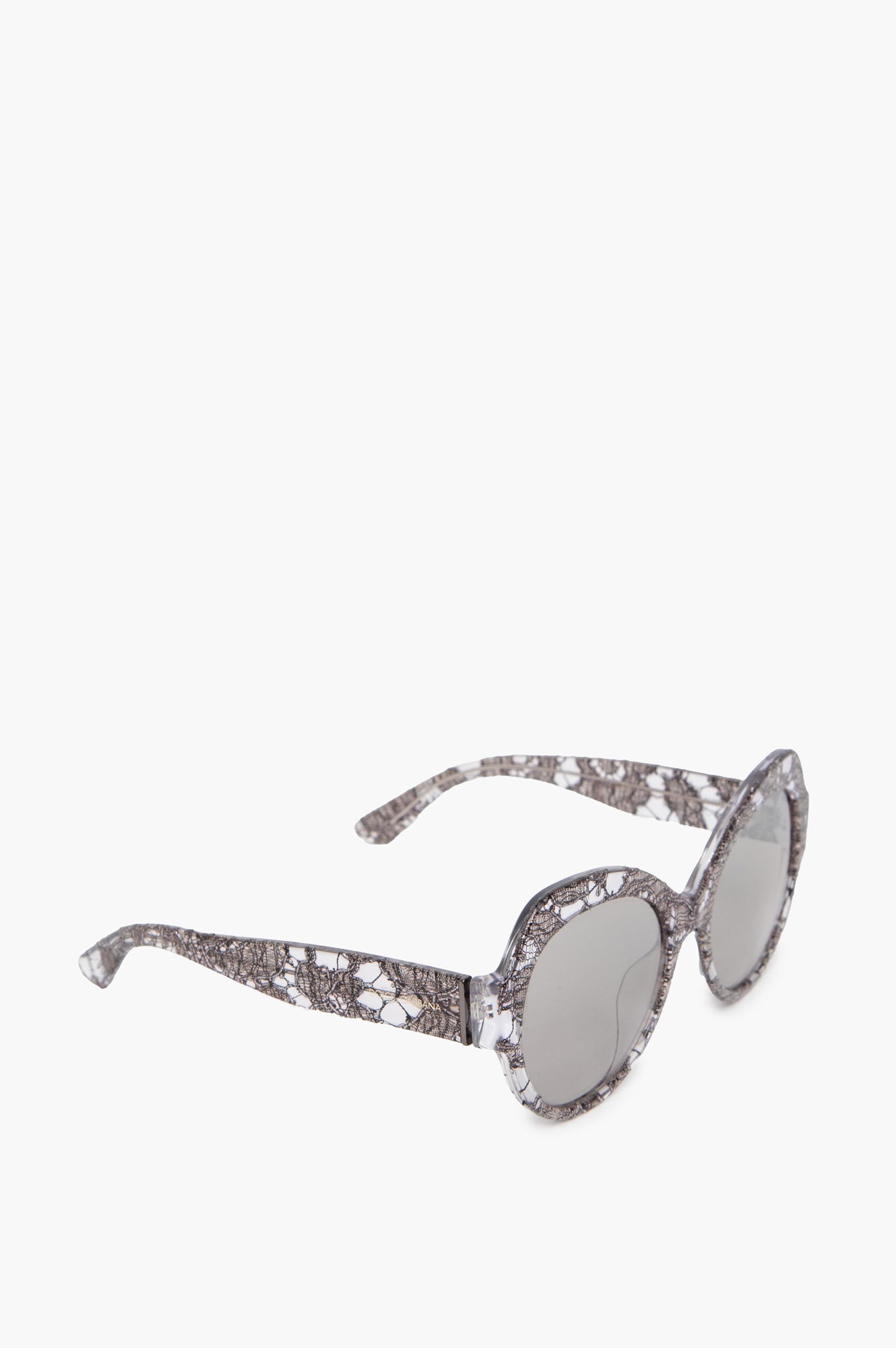 Dolce & Gabbana Silver Lace DG4320 Butterfly Sunglasses
