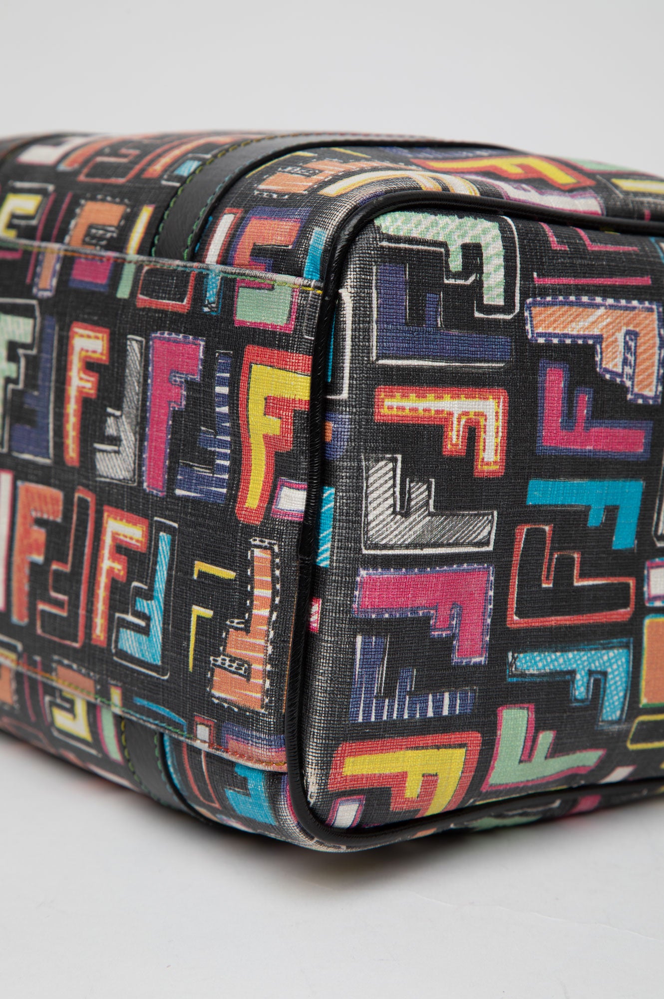 Fendi multicolor Rainbow Zucca Boston Bag