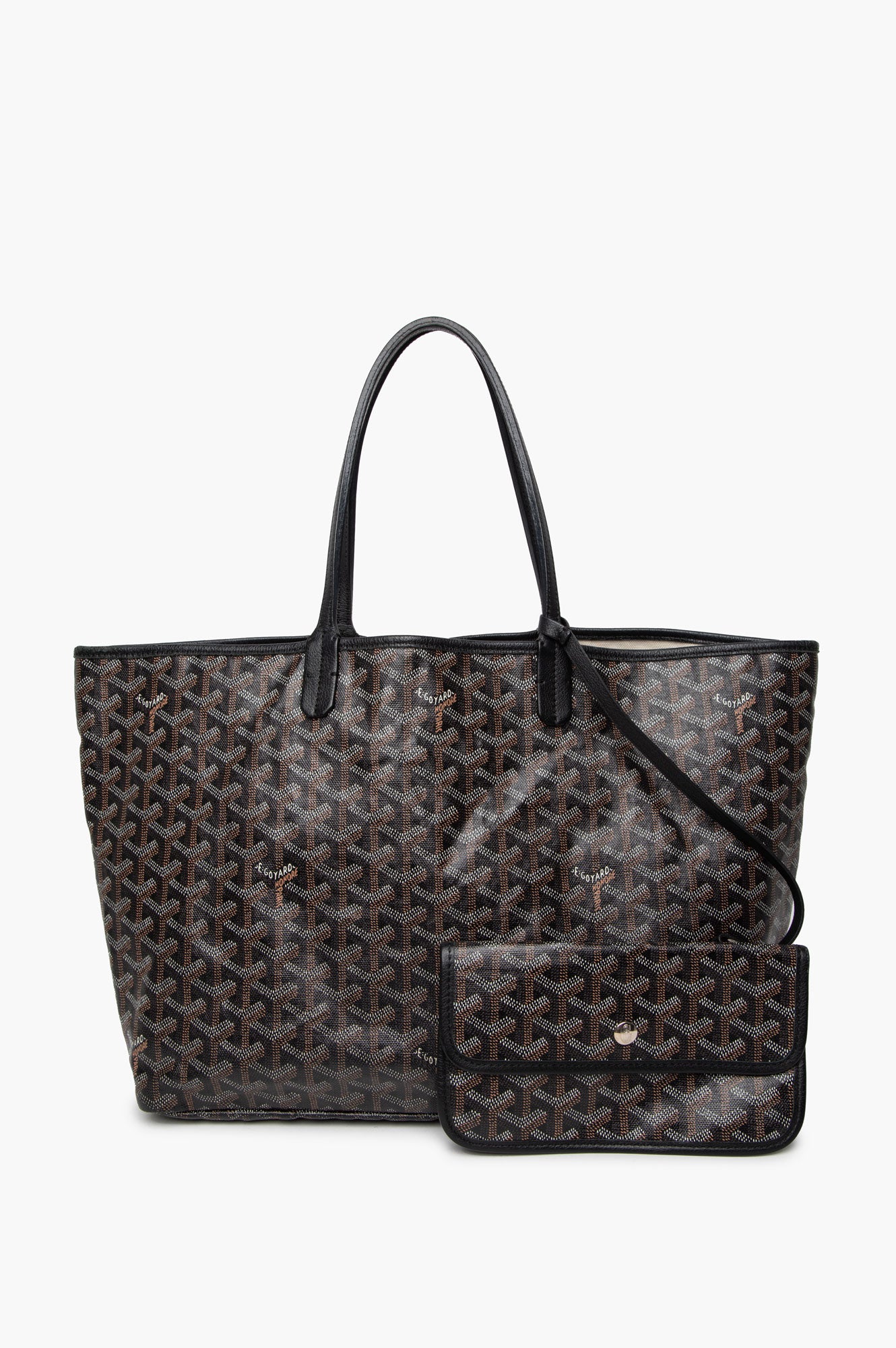 Goyard Black Goyardine Saint Louis PM