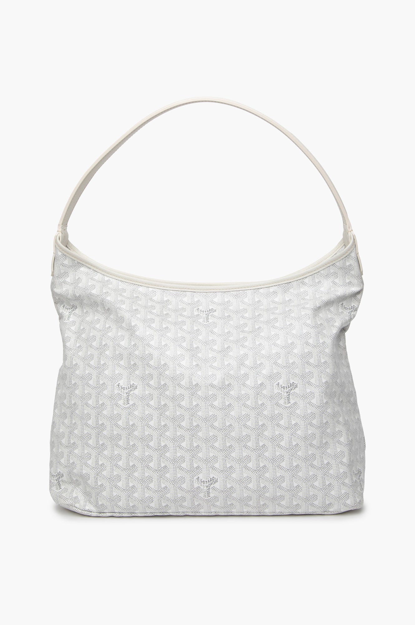 Goyard White Goyardine Bohème Hobo Bag
