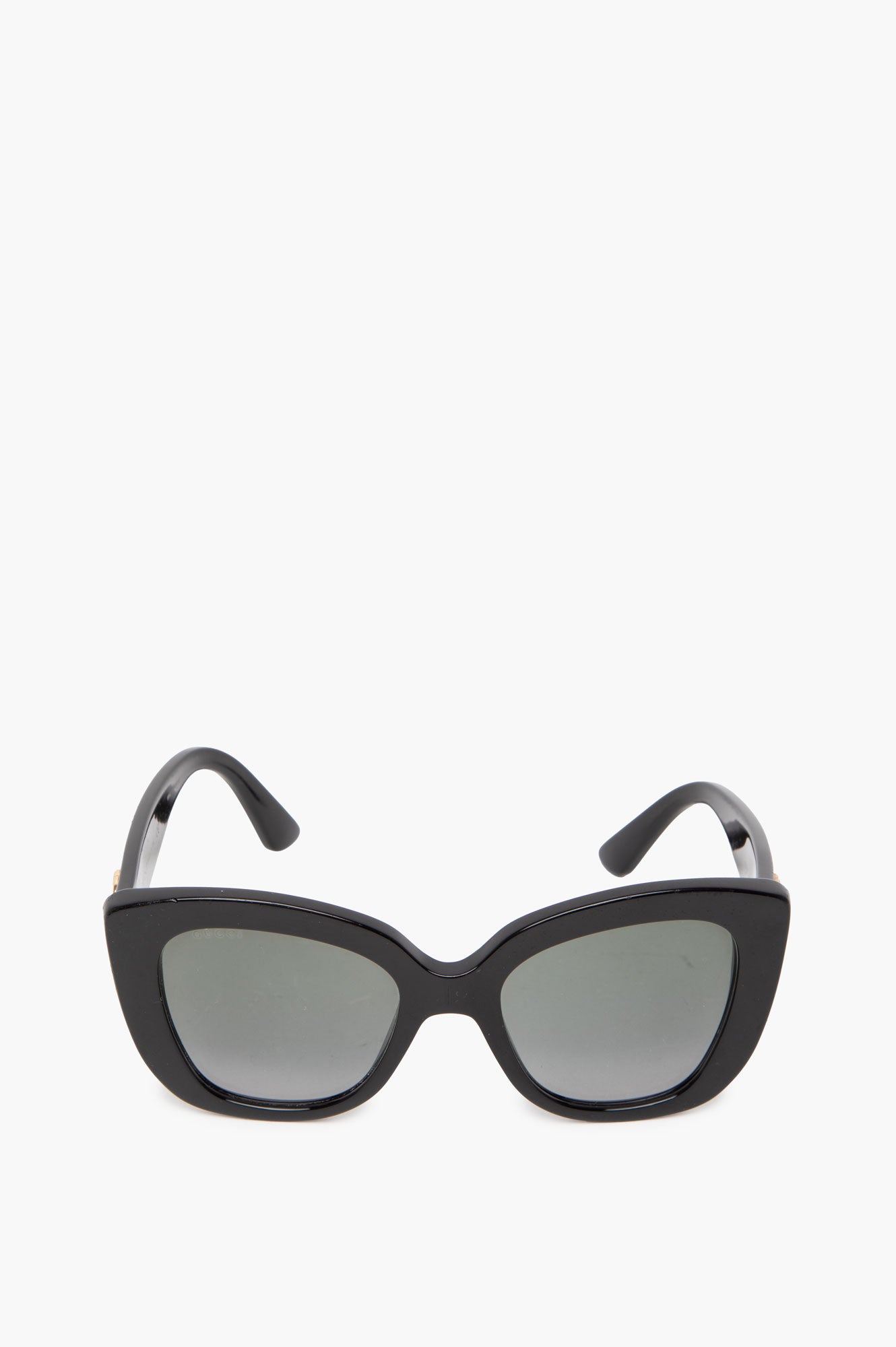 Gucci GG0327S Black Square Cat Eye Sunglasses