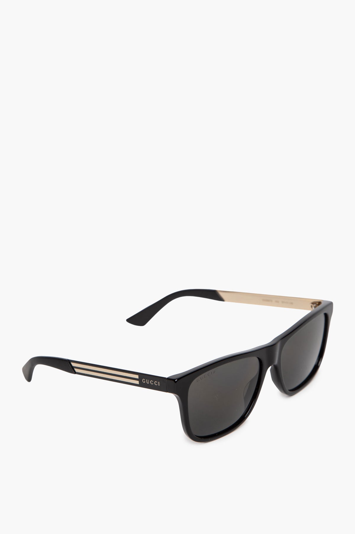 Gucci Polarized Black/Gold Square GG0687S Sunglasses