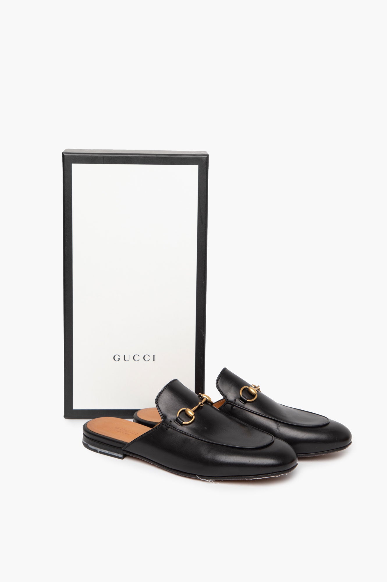 Gucci Princetown Mules Black Size 37 with box