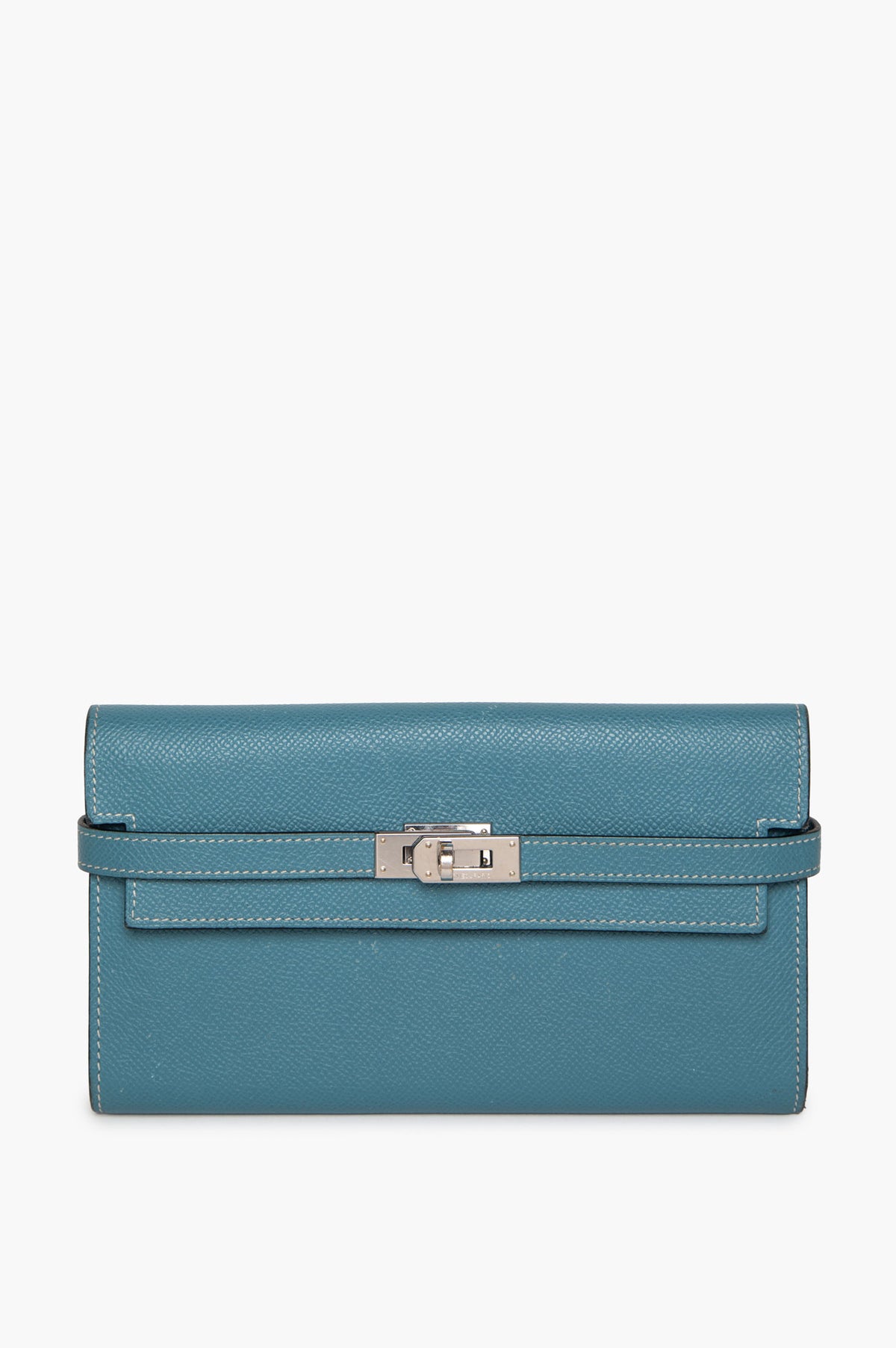 Hermès Blue Jean Epsom Leather Kelly Wallet