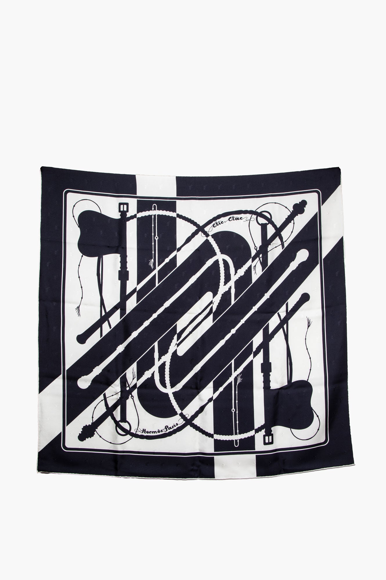 Hermès Clic Clac Tattoo Silk Scarf 90