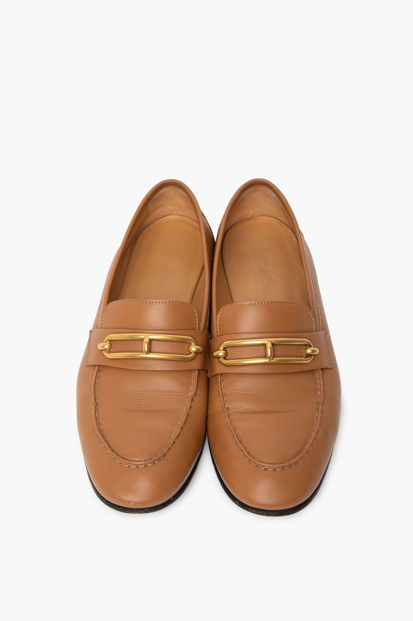 Hermès Naturel Calfskin Collette Loafer Size 38