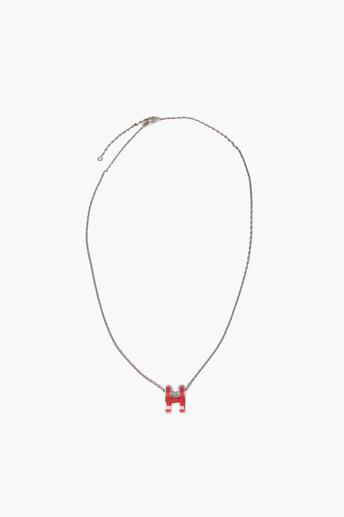 Hermes Gold & Pink Pop H Necklace