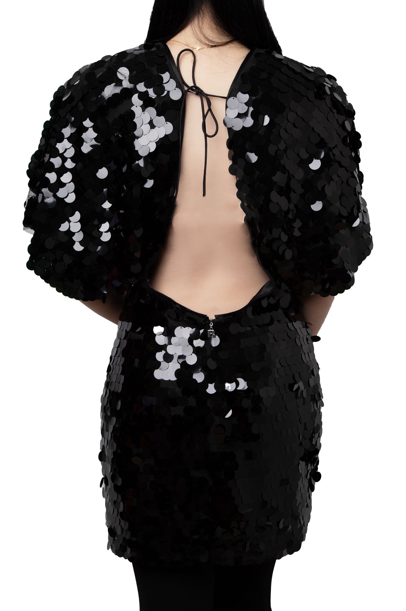 Rotate Black Sequin Mini Dress Size 10