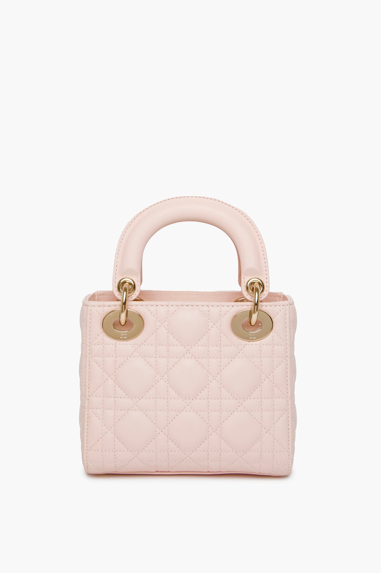 Christian Dior Pink Mini Lambskin Lady Dior Bag