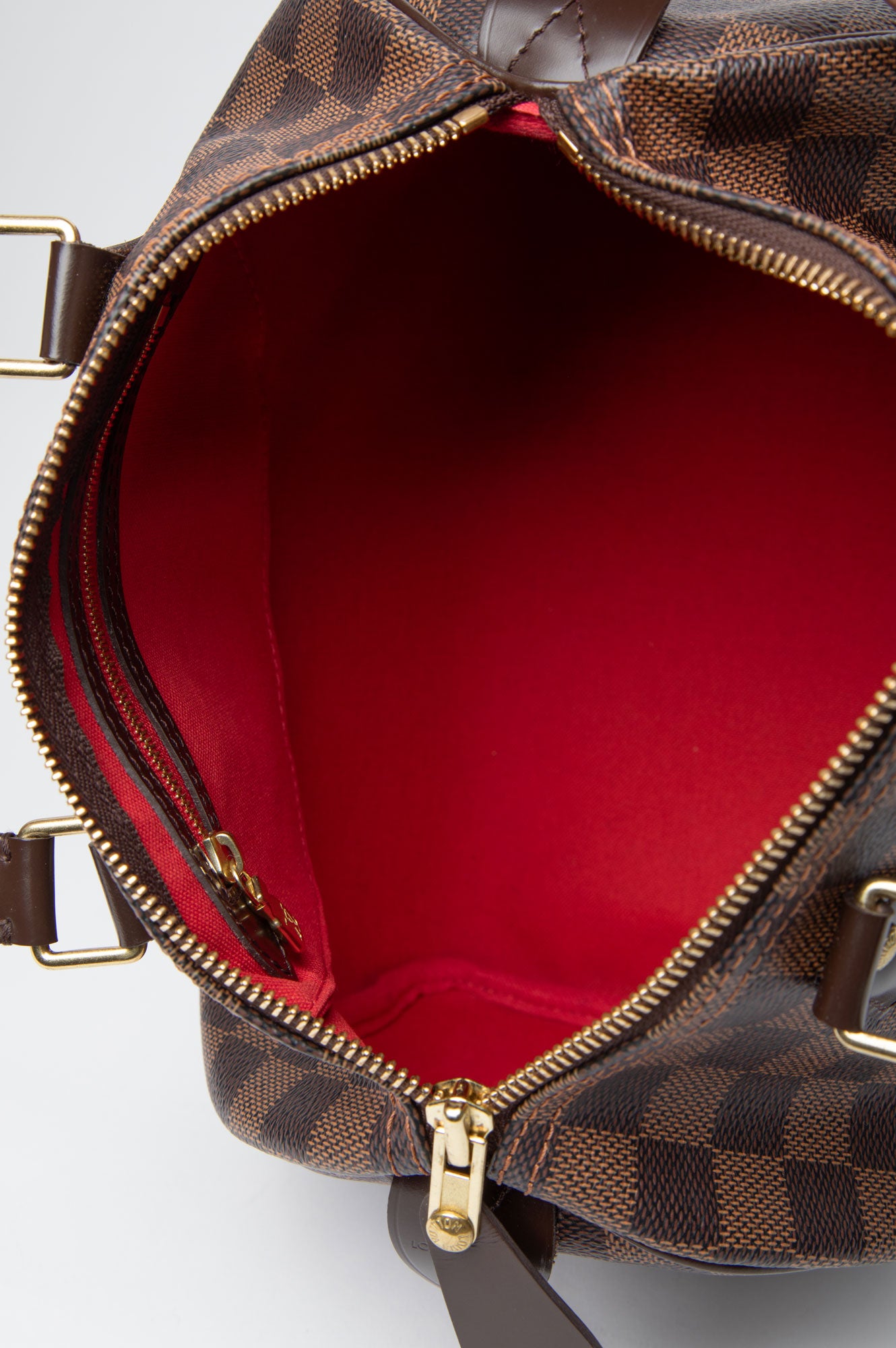 Louis Vuitton 2016 Damier Ebene Speedy 25 Bag