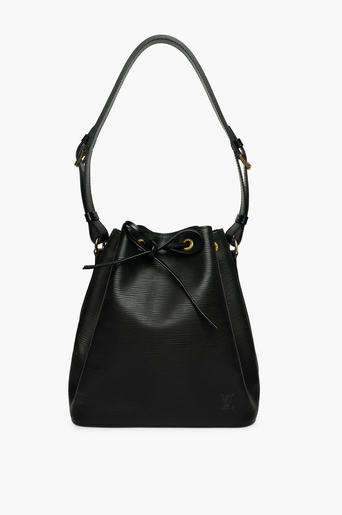 Louis Vuitton Black Epi Leather Petit Noe Bucket Bag