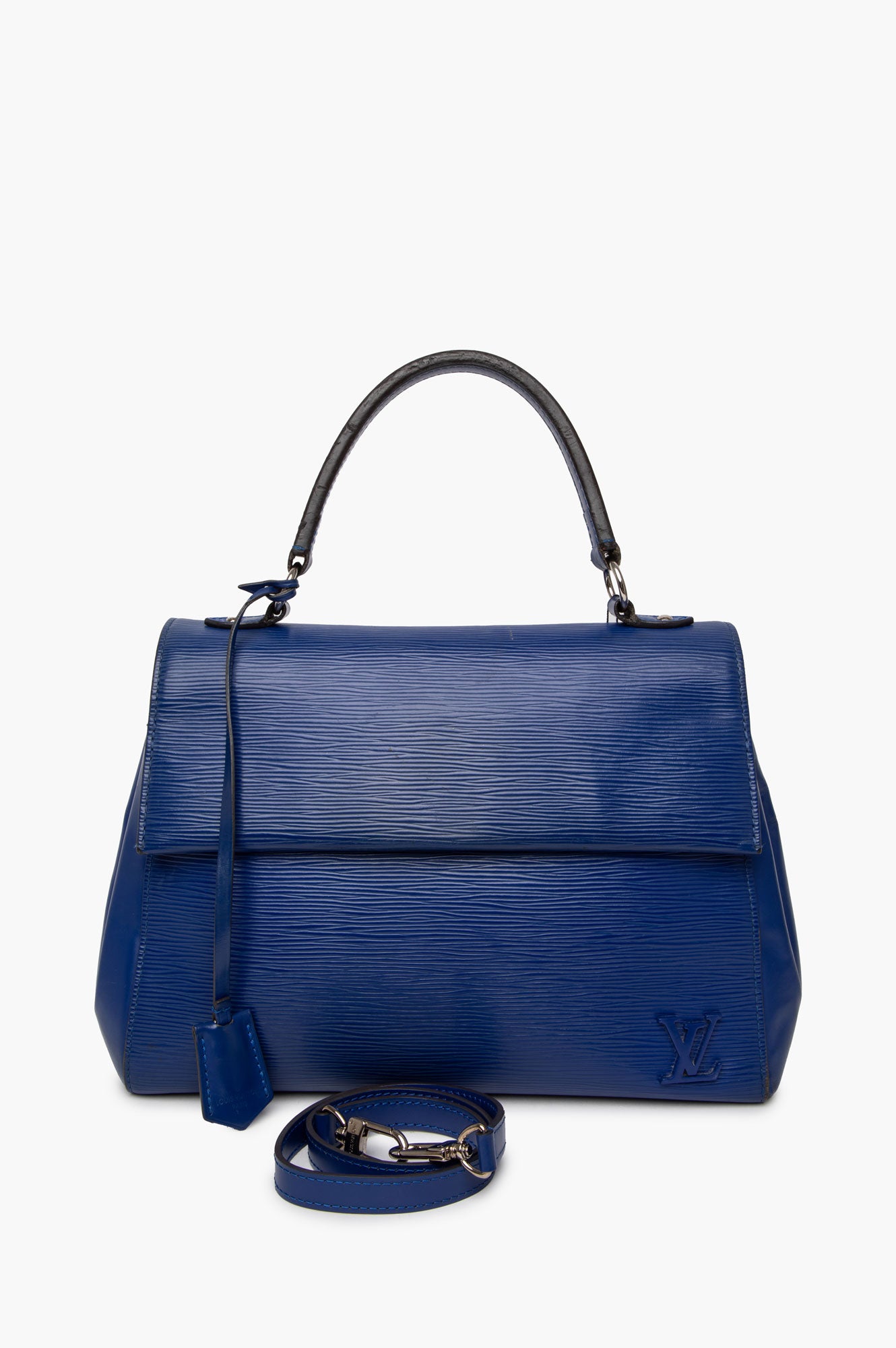 Louis Vuitton Blueberry Epi Leather Cluny MM Bag