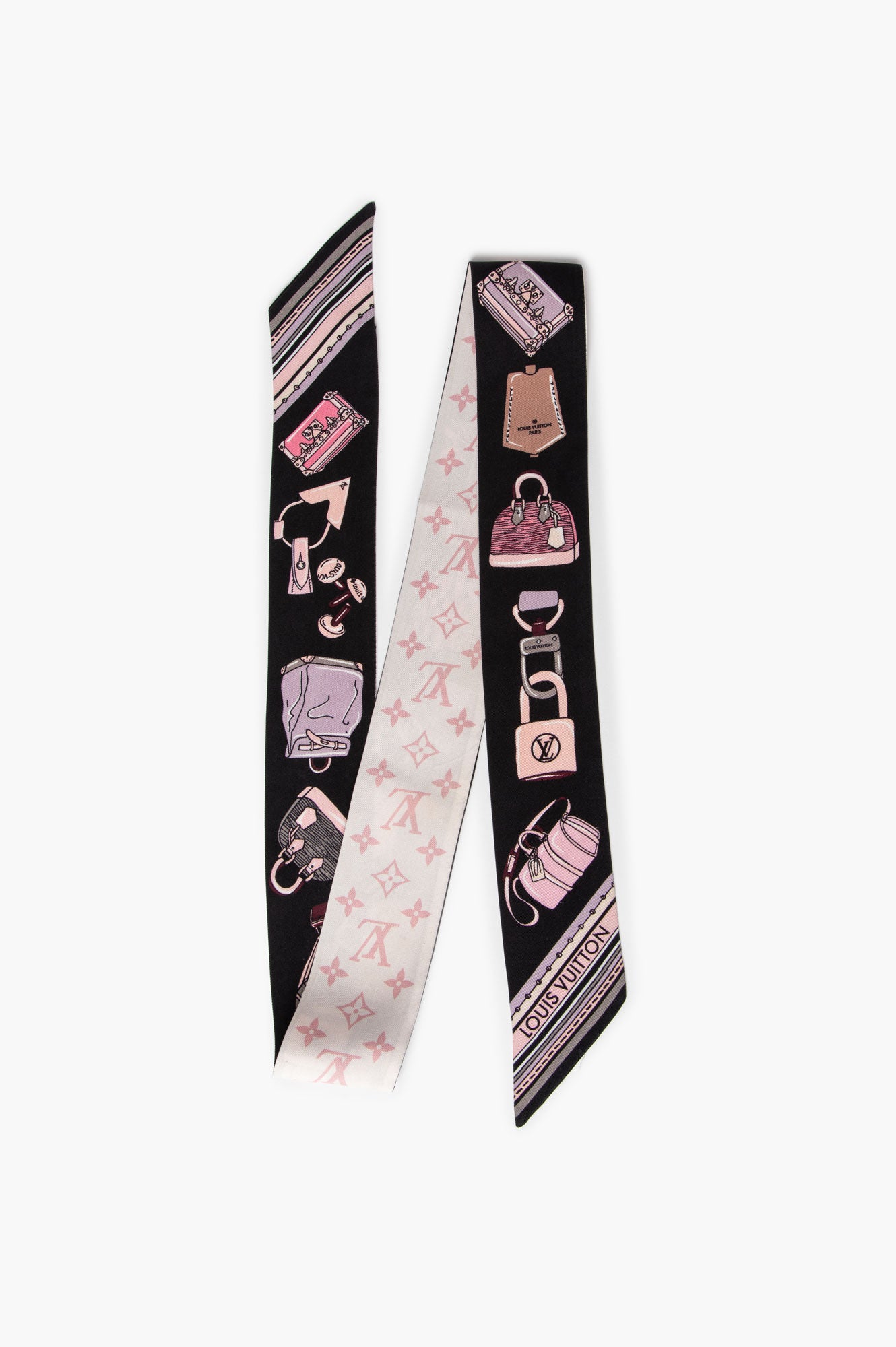 Louis Vuitton Light Pink Silk Monogram Essentials LV BB Bandeau