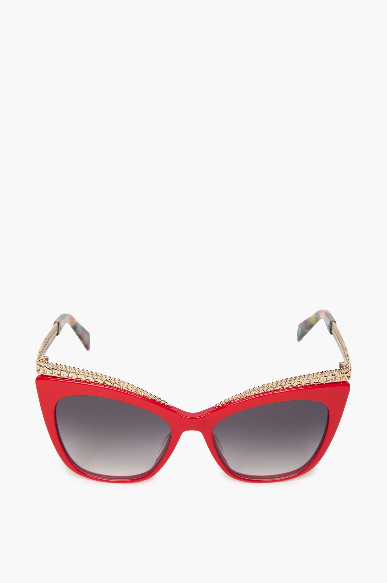 Moschino Red/Gold Chain Cat Eye MOS009/S C9A Sunglasses