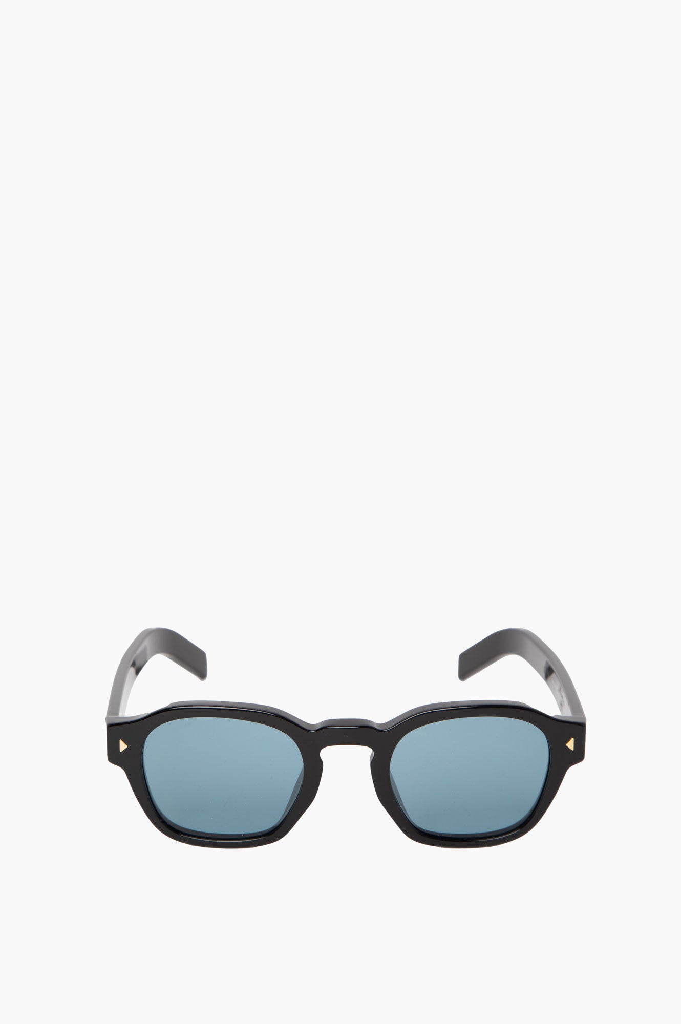 Prada Black Square with Turquoise Lenses Sunglasses