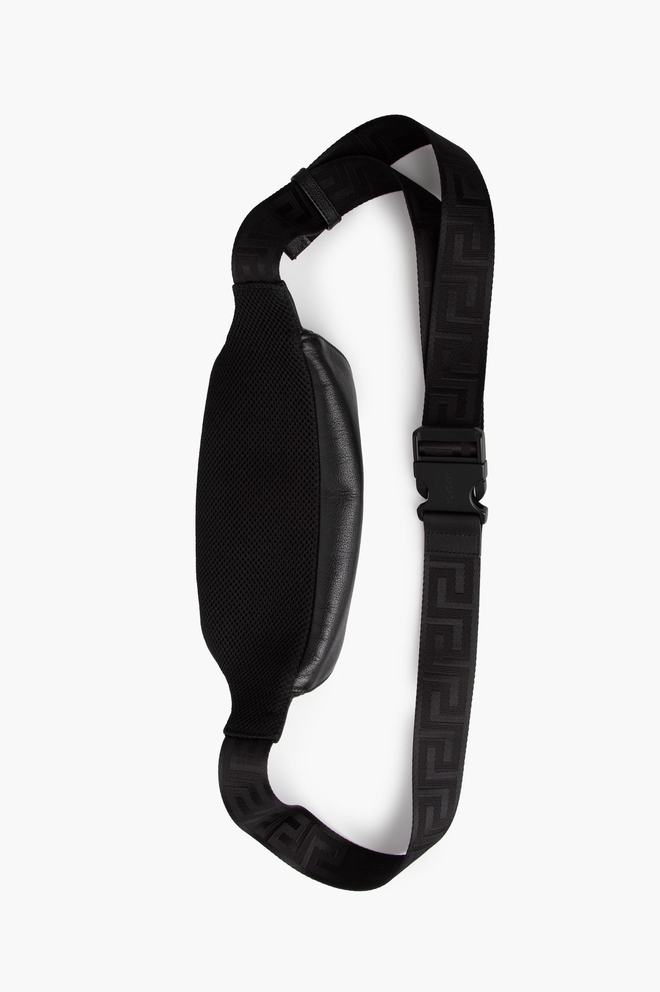 Versace Black Leather Medusa Bum Bag