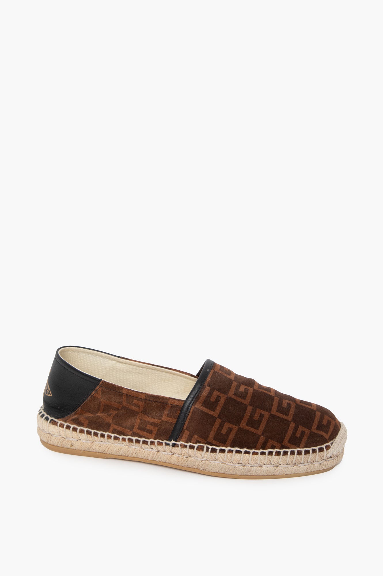 Gucci Brown Monogram Suede Loafer Size 6