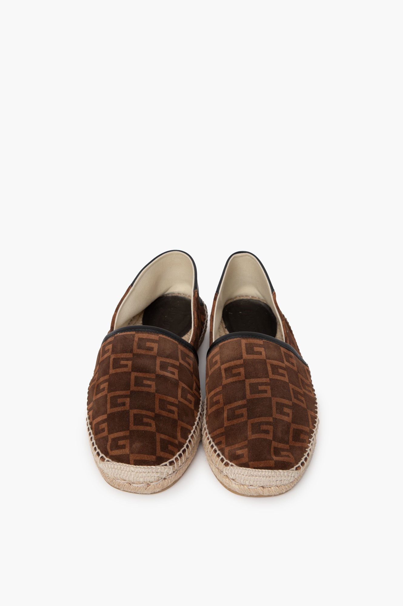 Gucci Brown Monogram Suede Loafer Size 6