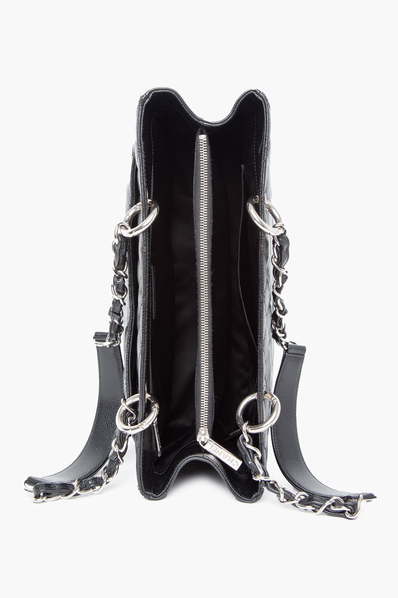 Chanel Black Caviar GST Grand Shopping Tote Bag