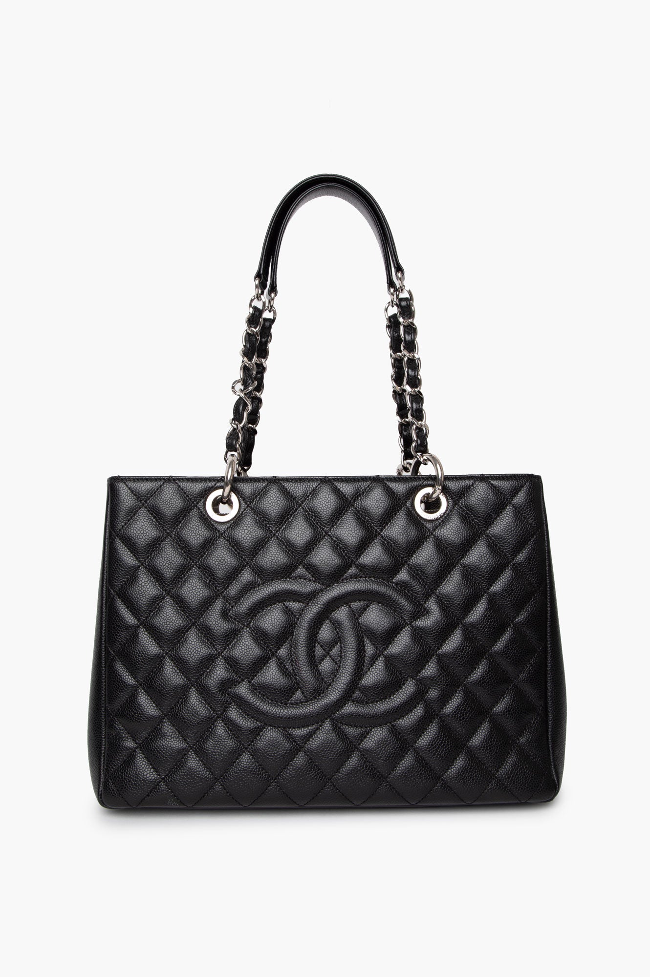 Chanel Black Caviar GST Grand Shopping Tote Bag