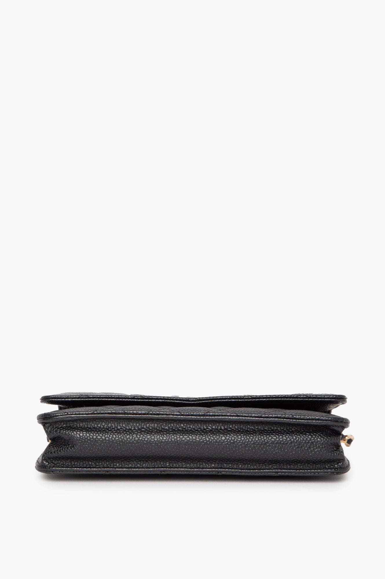 Chanel Black Caviar Gold-Tone Classic Wallet on Chain Bag