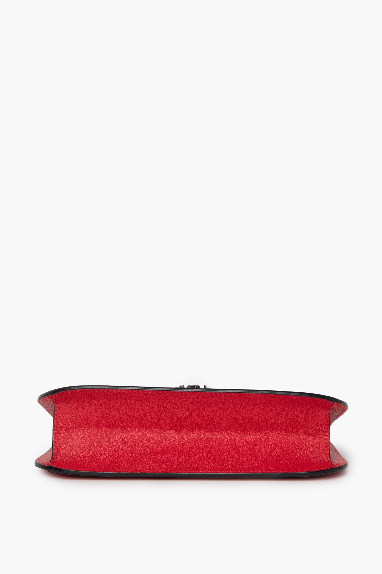 Alexander McQueen Red Insignia Leather Chain Bag