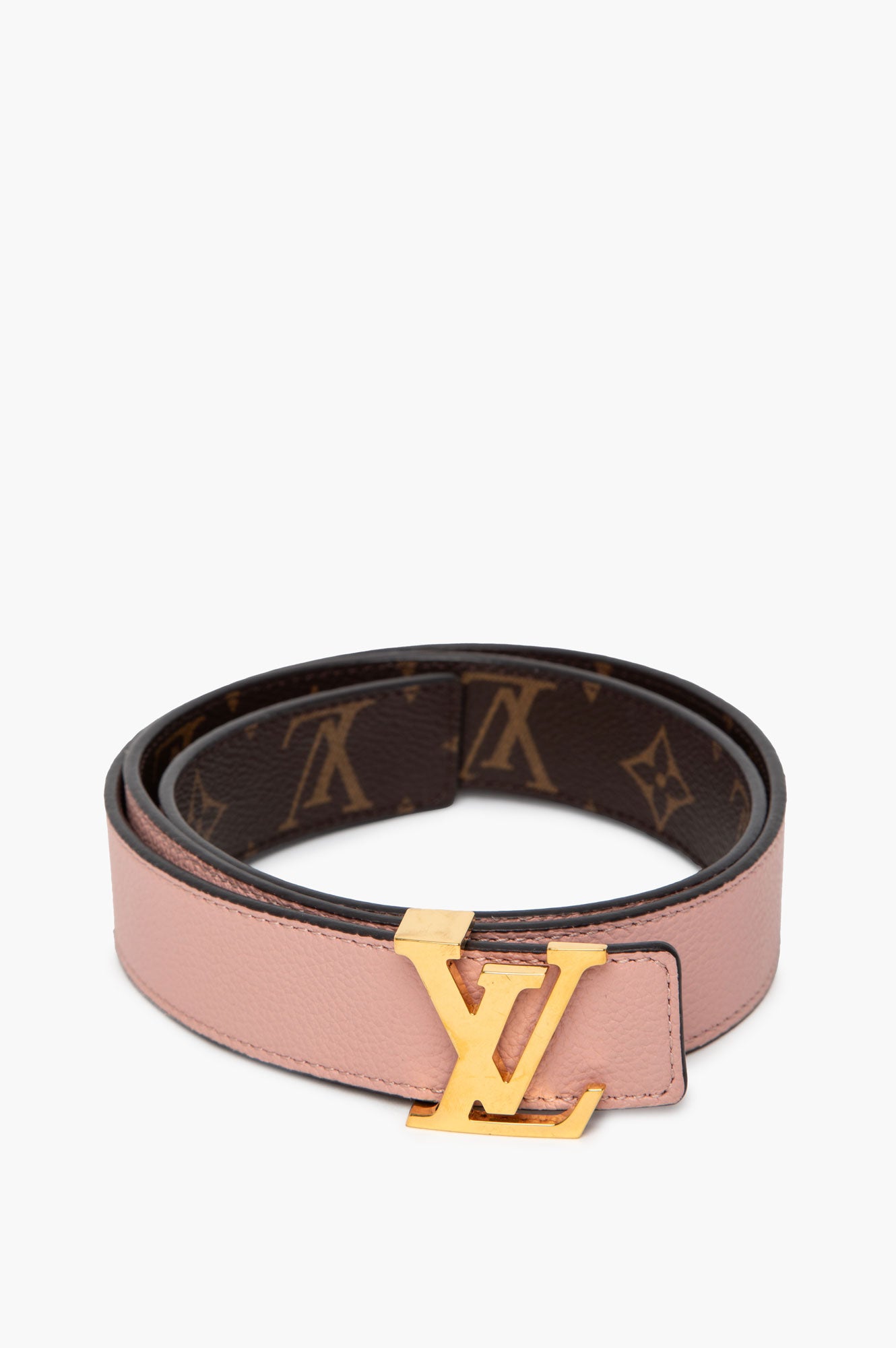 Louis Vuitton Monogram/Pink Reversible Belt Size 85