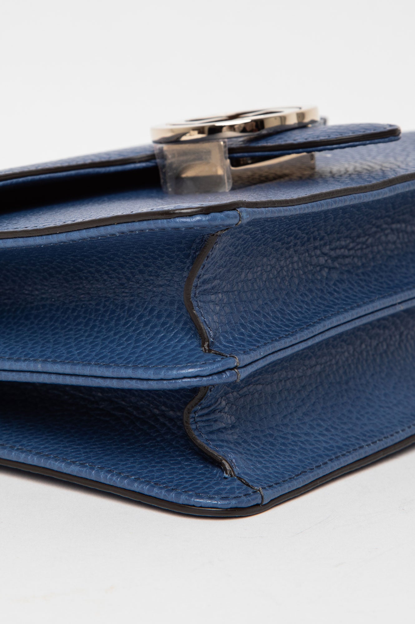 Gucci Blue Dollar Calfskin Interlocking G Crossbody Bag