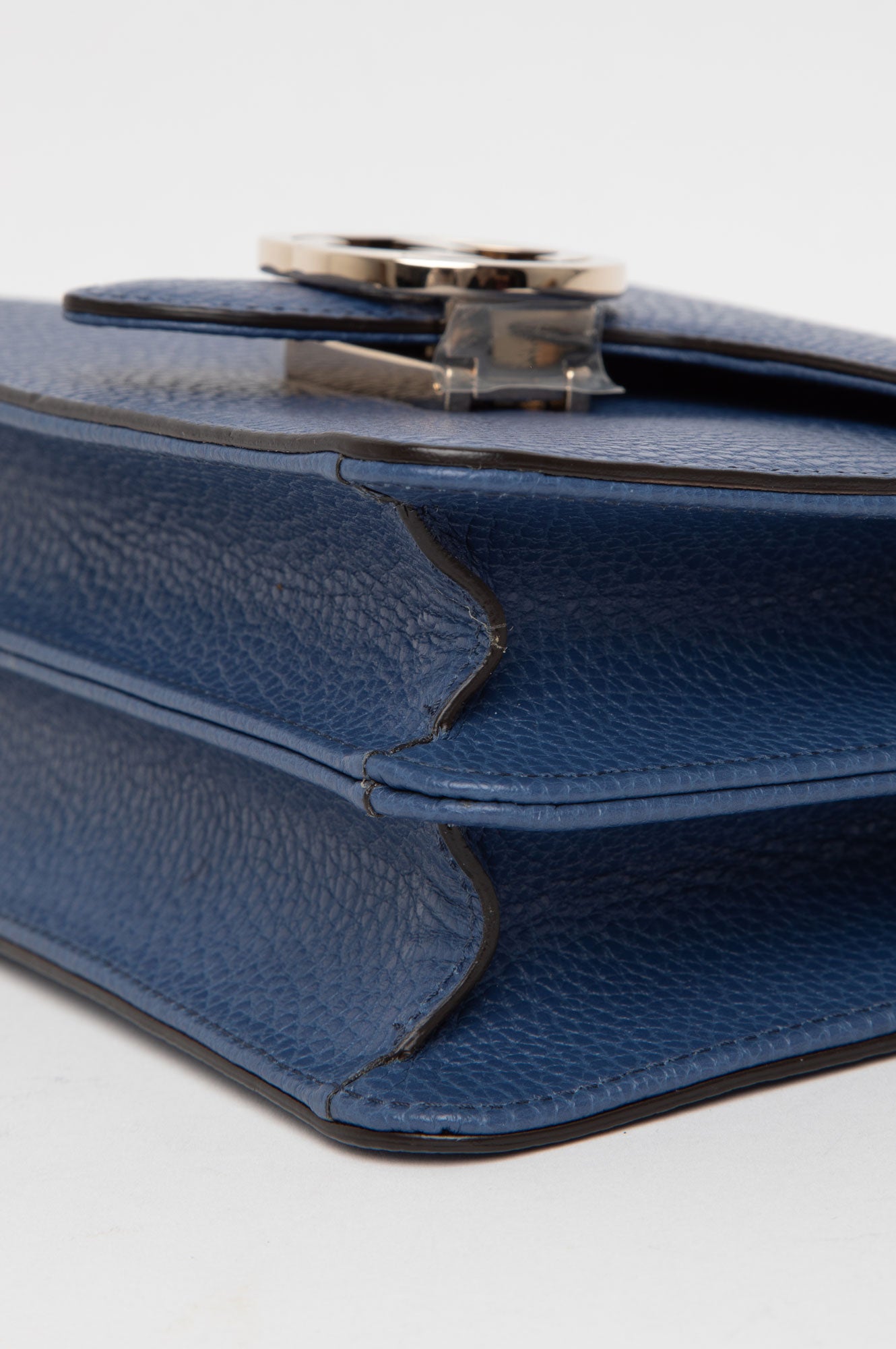 Gucci Blue Dollar Calfskin Interlocking G Crossbody Bag