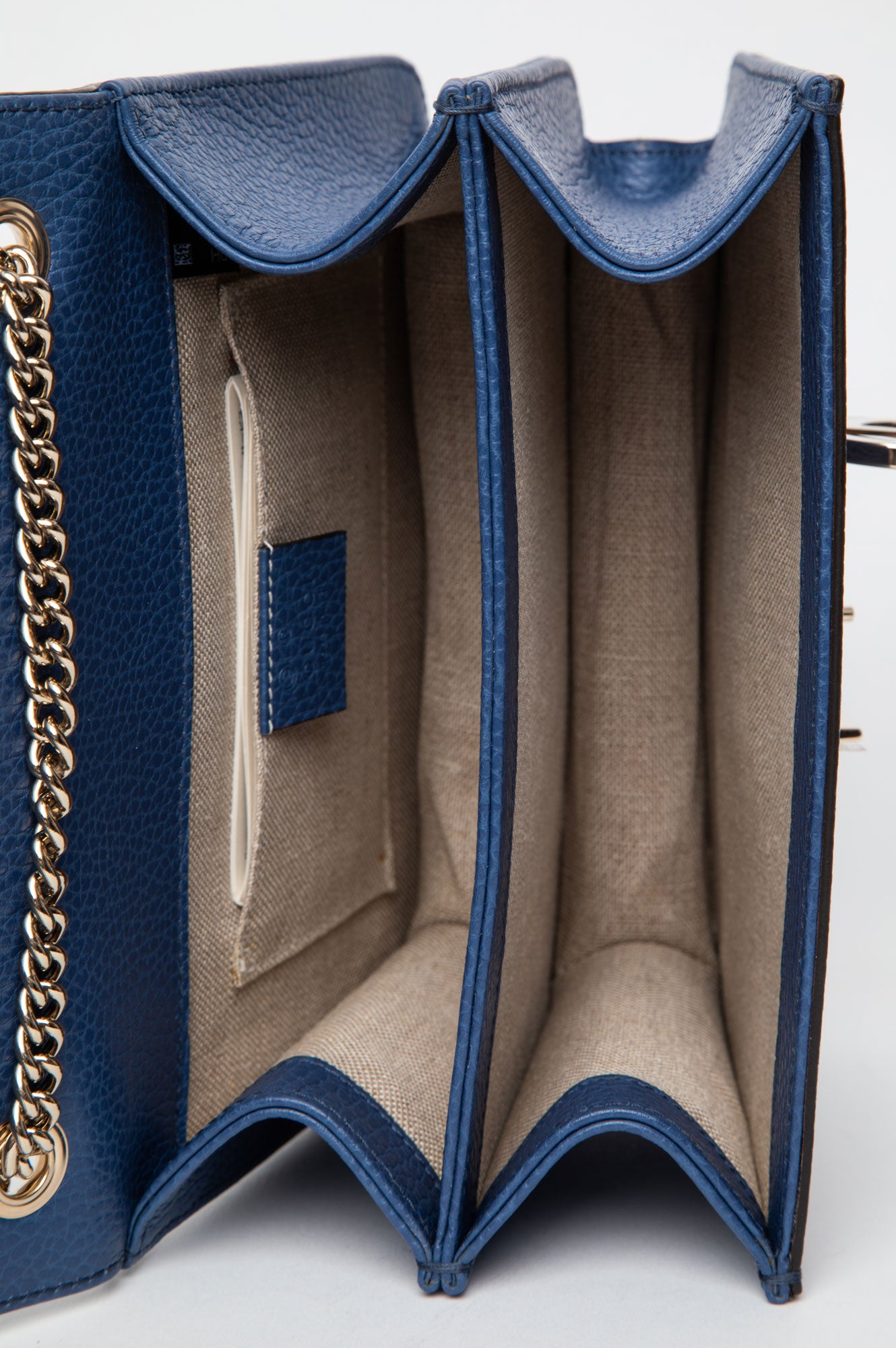 Gucci Blue Dollar Calfskin Interlocking G Crossbody Bag