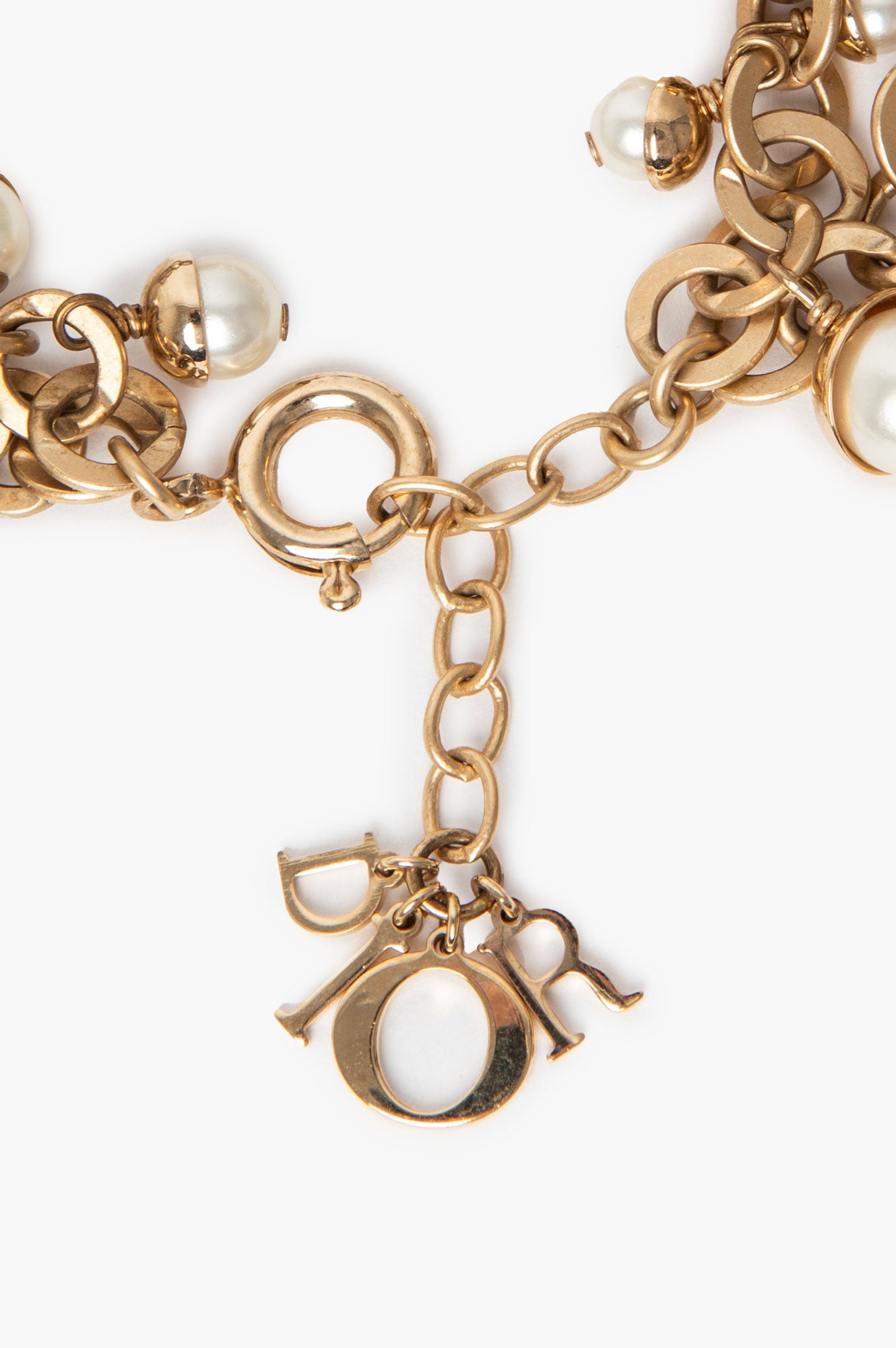 Dior Mise En Dior CD Faux Pearl Bracelet