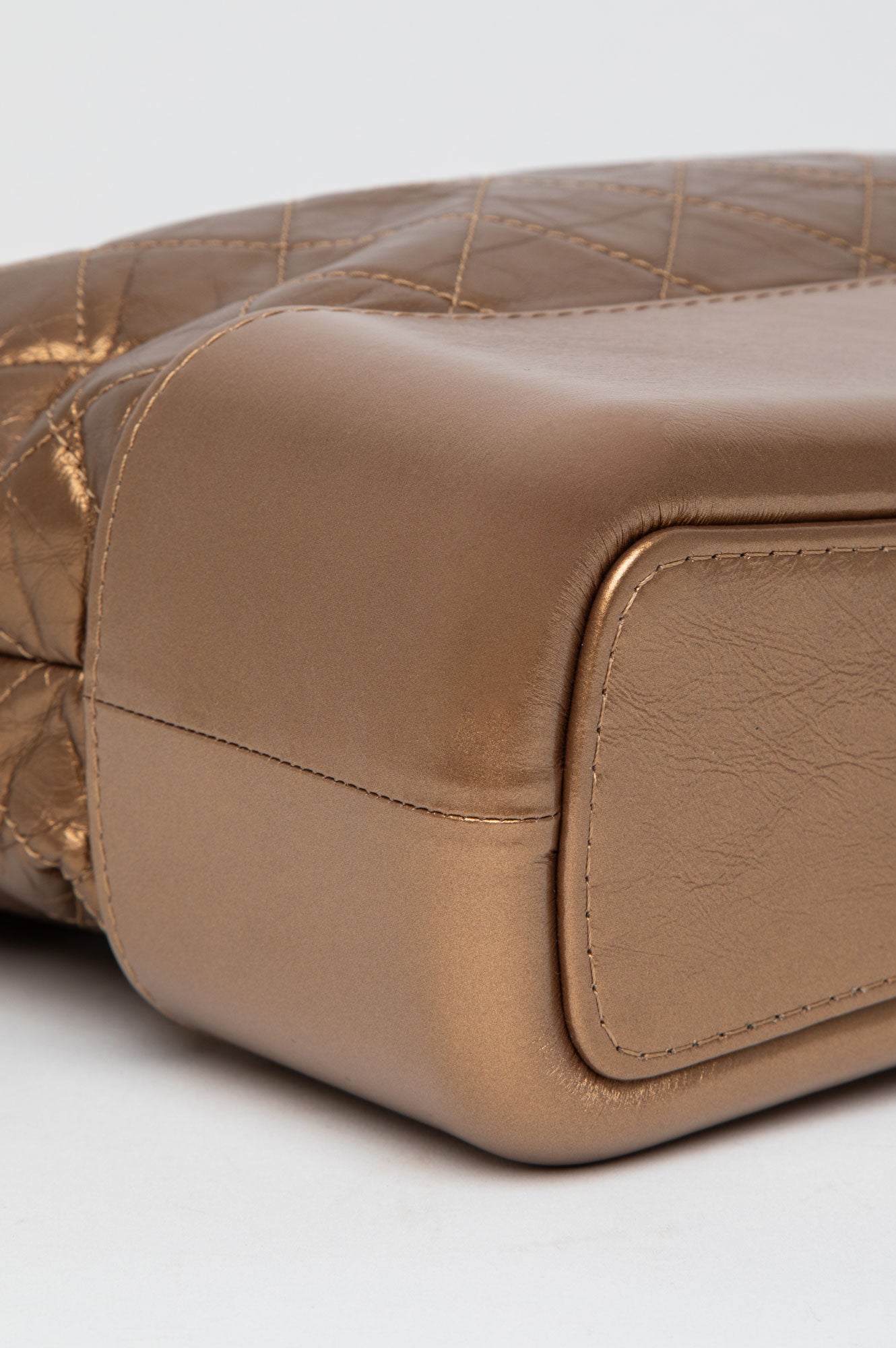 Chanel Bronze Metallic Aged Calfskin Medium Gabrielle Bag