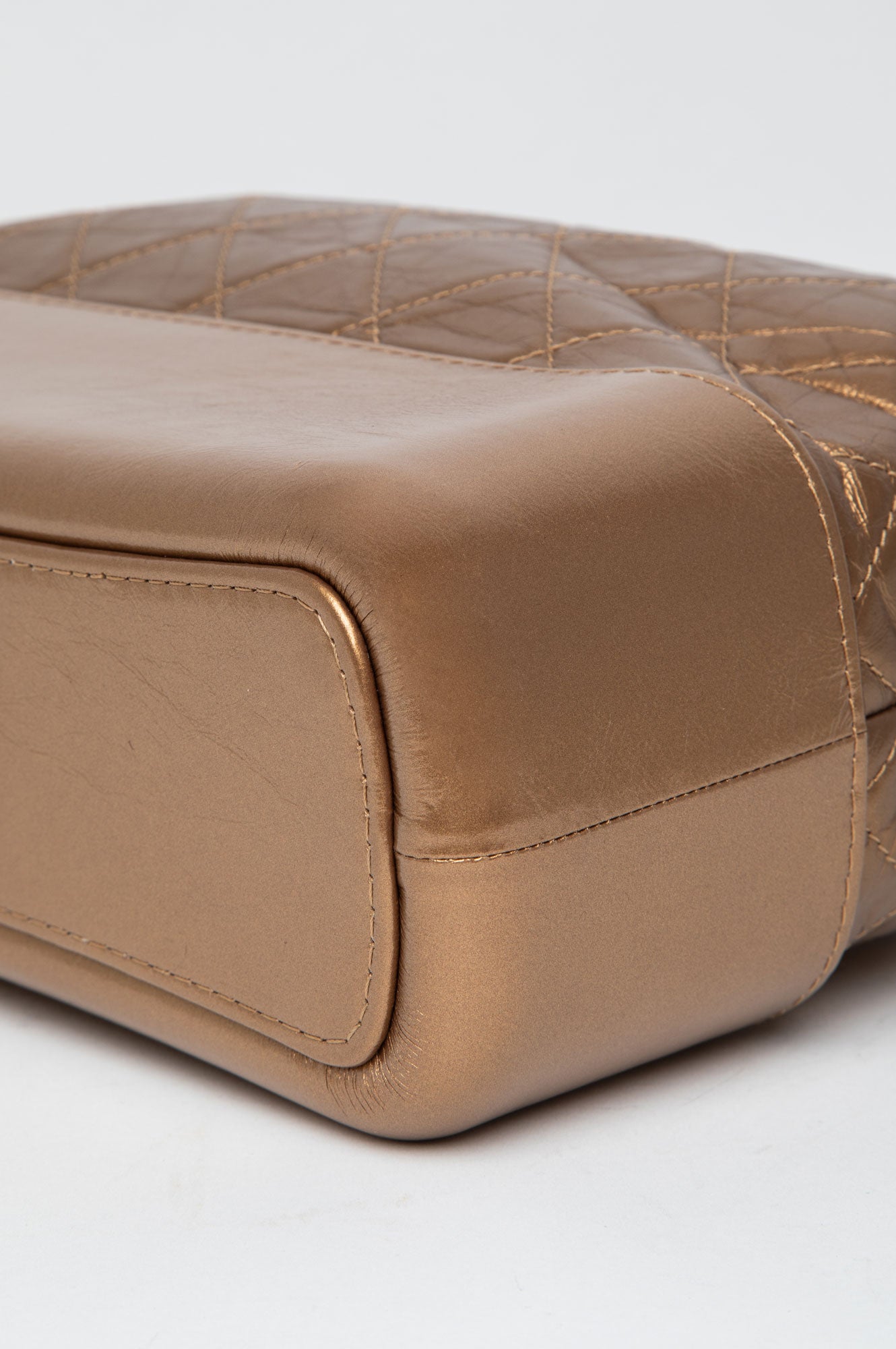 Chanel Bronze Metallic Aged Calfskin Medium Gabrielle Bag